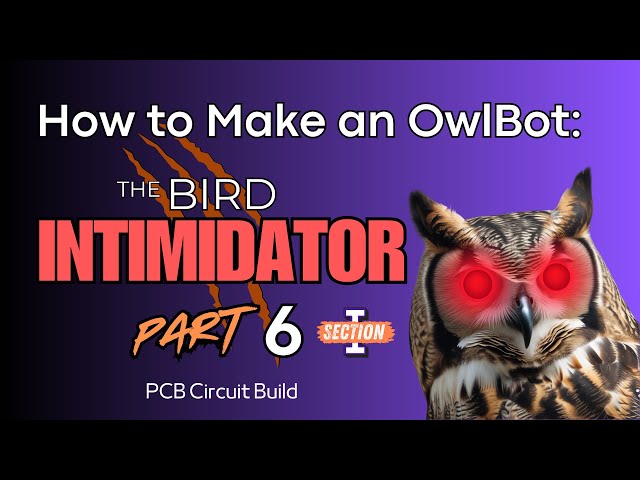 Video thumbnail for How to Make an OwlBot: The Bird Intimidator - Part 6 (Section I): PCB Circuit Build