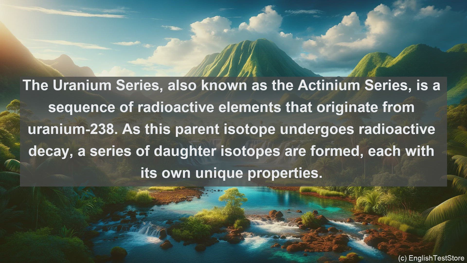 'Video thumbnail for Uranium series in science  definition and examples'
