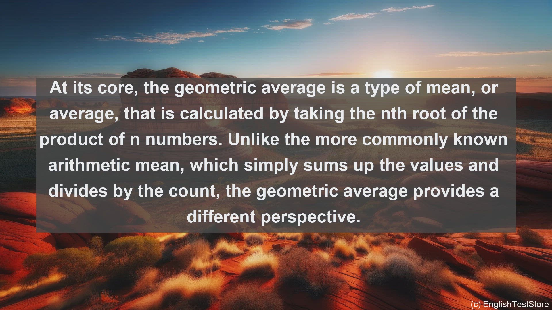 'Video thumbnail for Geometric average in science  definition and examples'