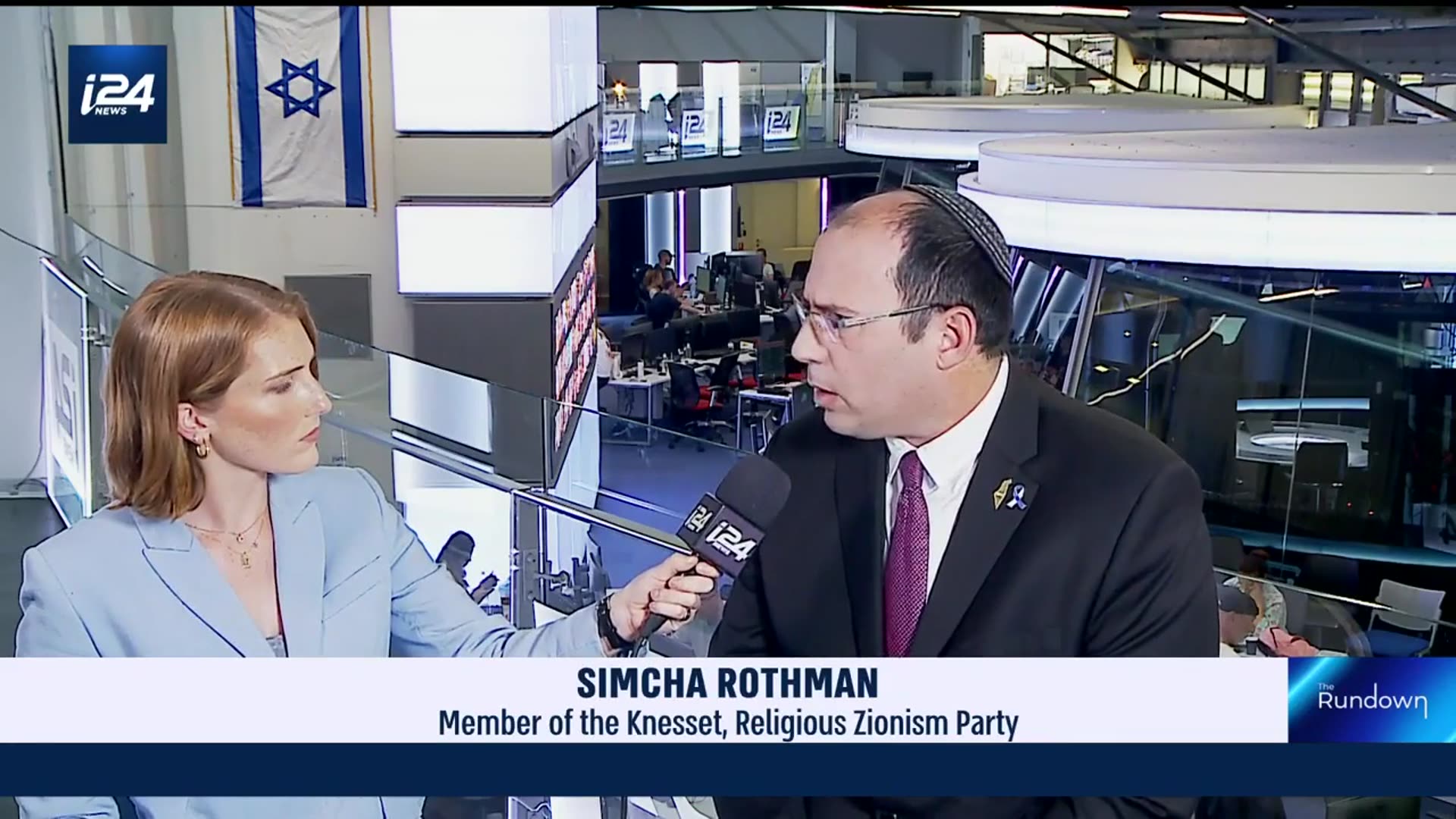 'Video thumbnail for Simcha Rothman: Trump overstepped demanding end to Netanyahu trial'