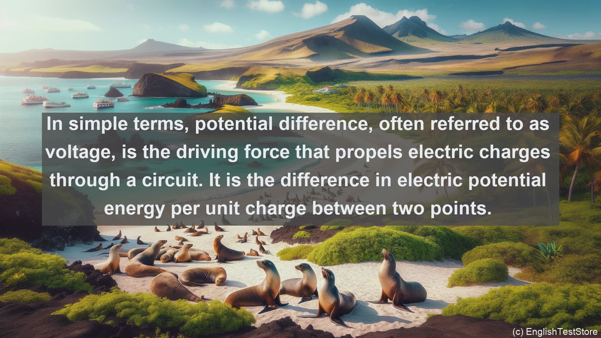 'Video thumbnail for Potential difference in science  definition and examples'