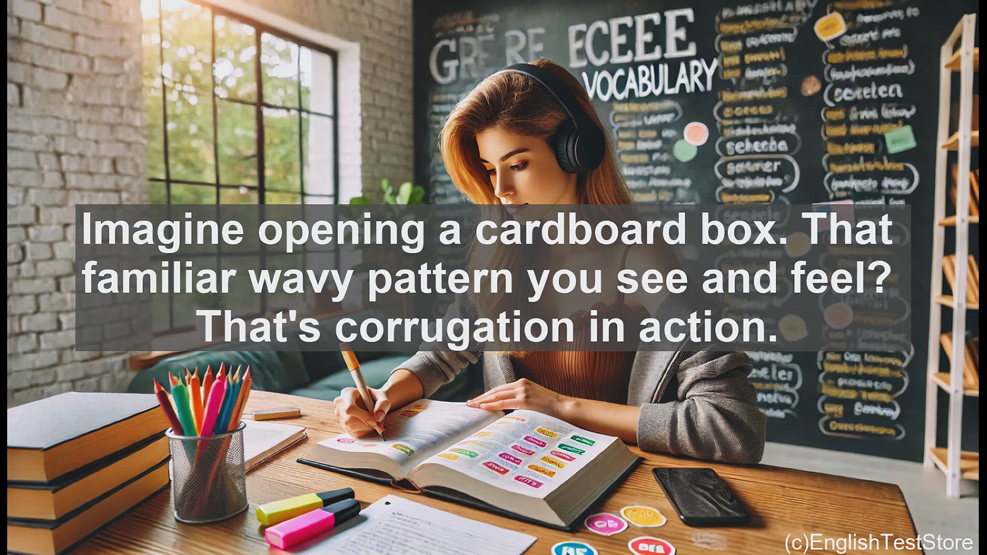 'Video thumbnail for GRE Vocabulary Lesson: Exploring the Corrugated World - From Packaging to Vocabulary'