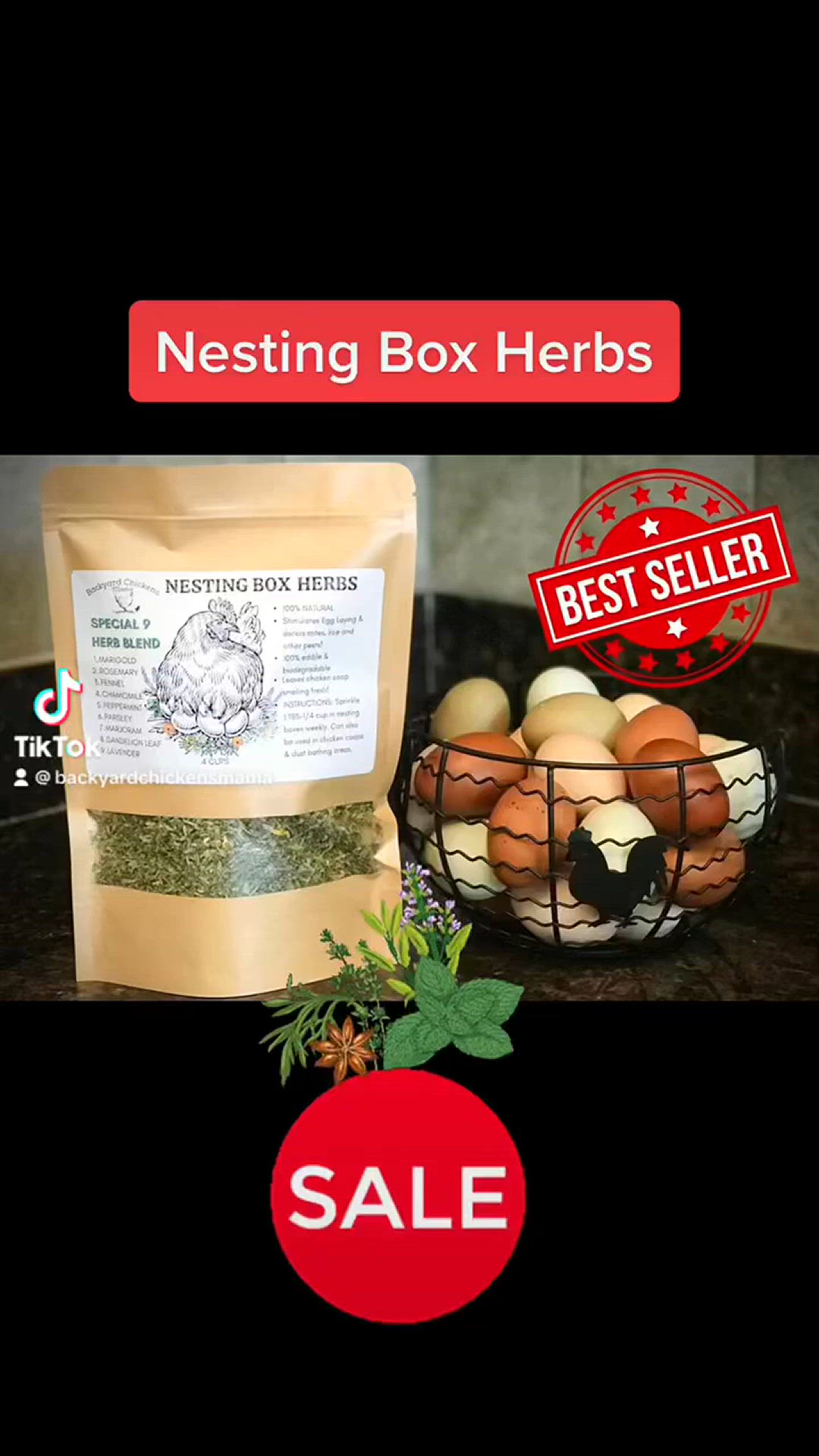 'Video thumbnail for NESTING BOX HERBS for HAPPY, HEALTHY AND PRODUCTIVE CHICKENS'