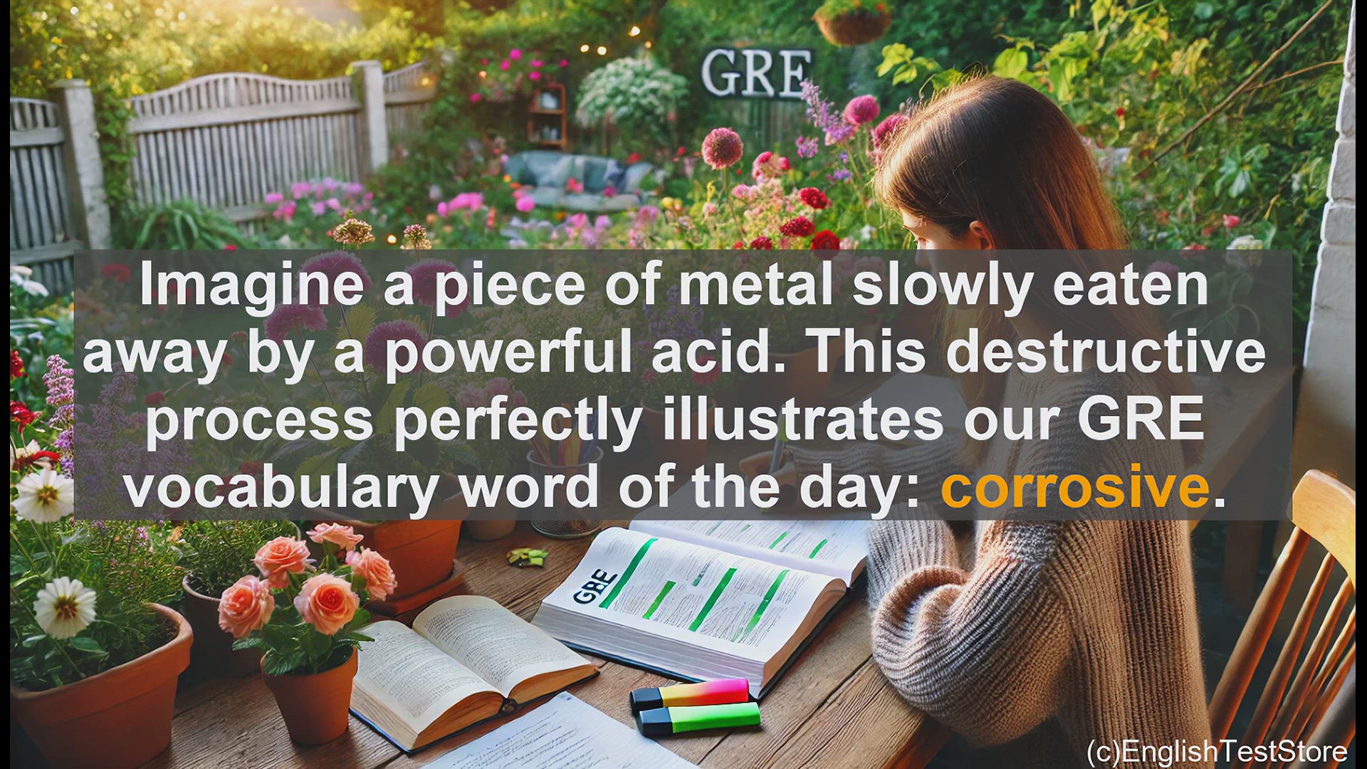 'Video thumbnail for GRE Vocabulary Lesson: The Corrosive Power of Erosion'