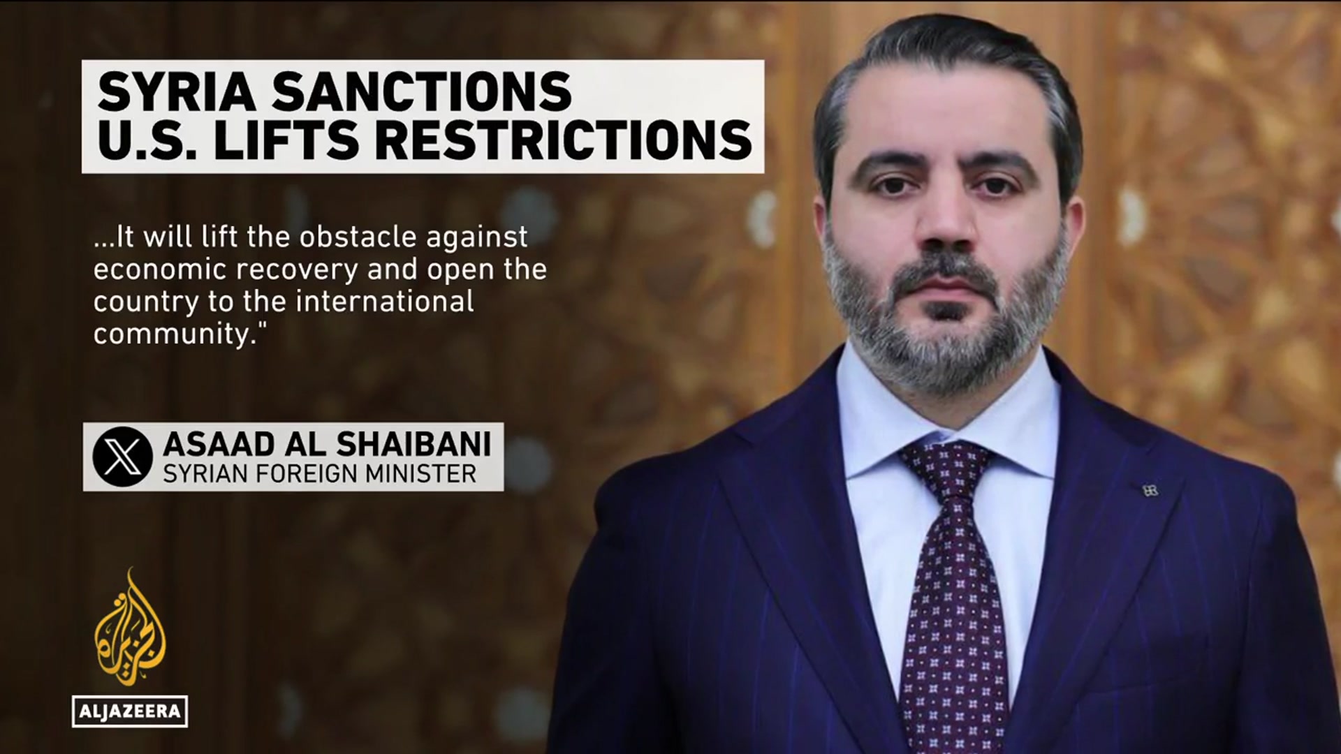 'Video thumbnail for Trump formally orders lifting of Syria sanctions'