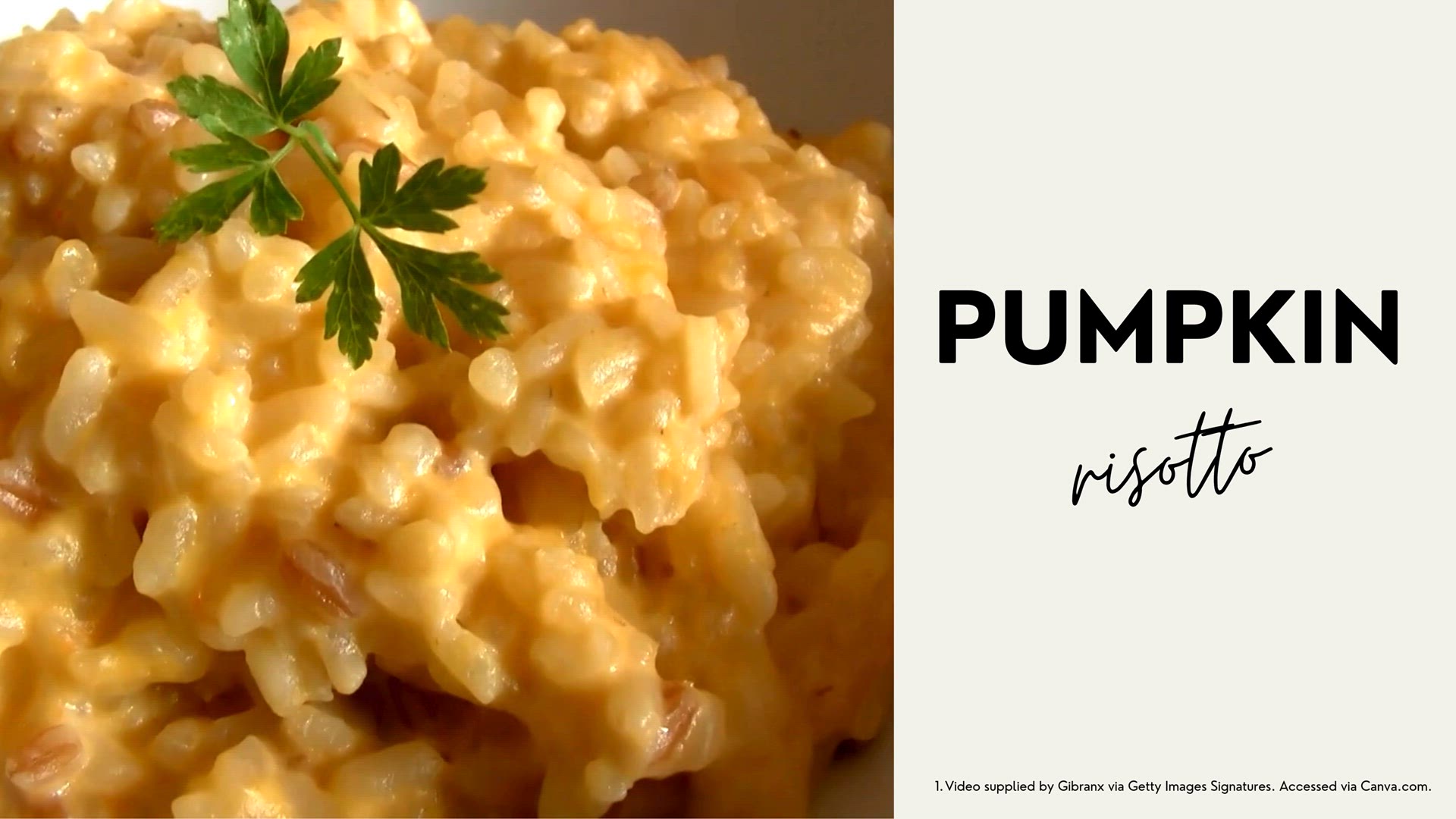 'Video thumbnail for Pumpkin Risotto'