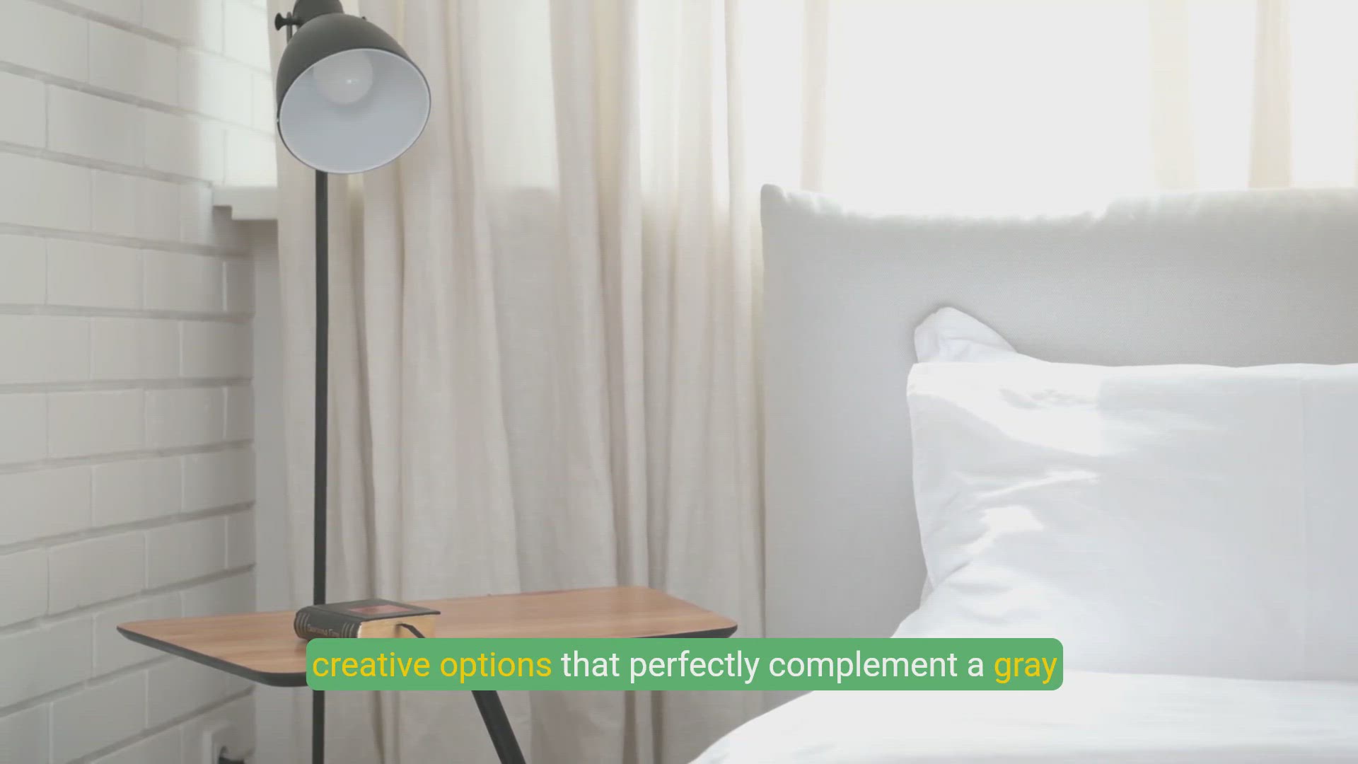 'Video thumbnail for 10 Stylish Bedside Table Ideas for Your Gray Bed'