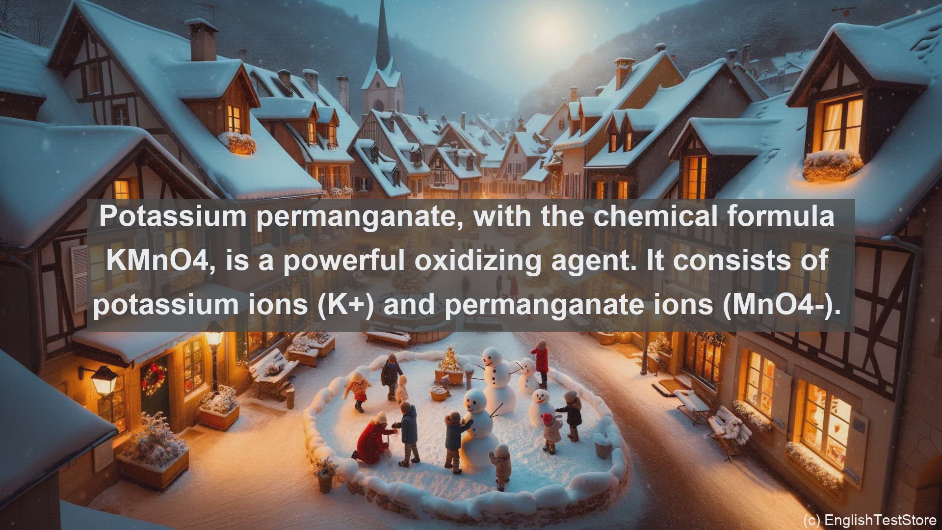 'Video thumbnail for Potassium permanganate in science  definition and examples'