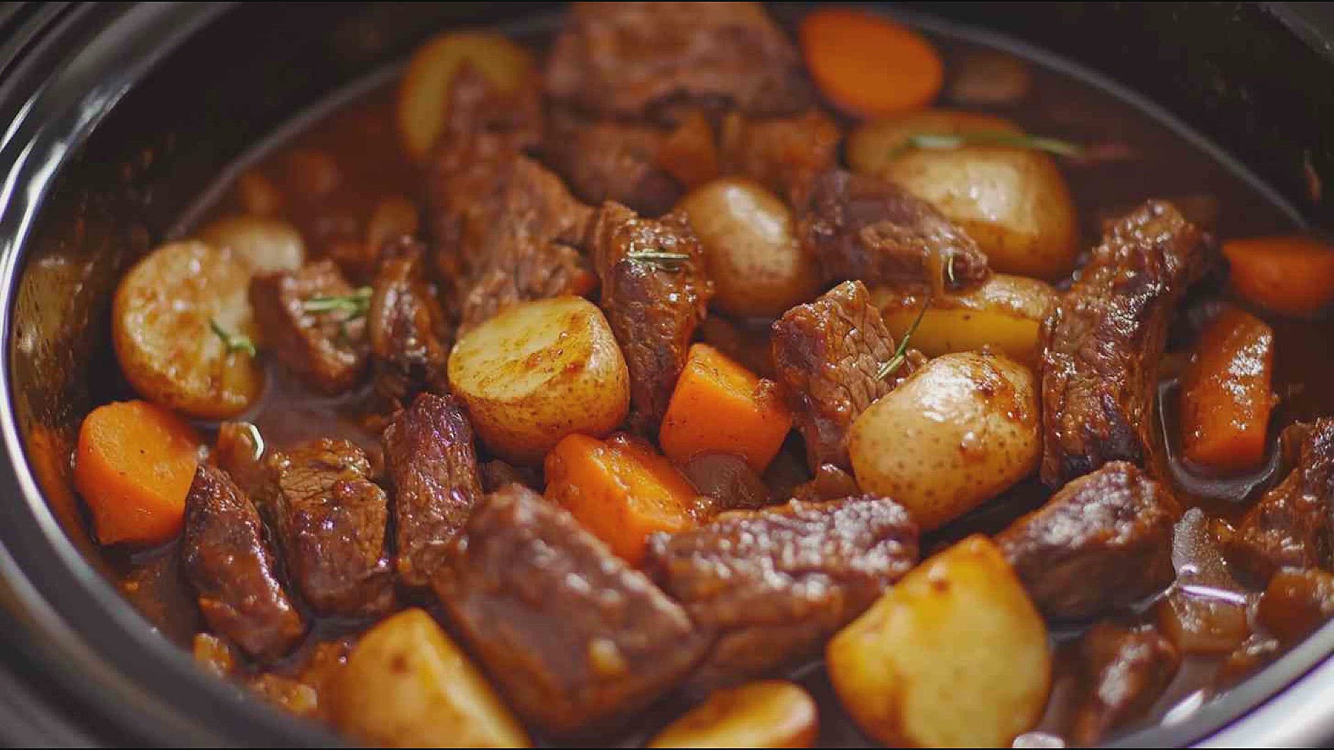 'Video thumbnail for Classic Slow Cooker Beef Brisket with Potatoes and Carrots'