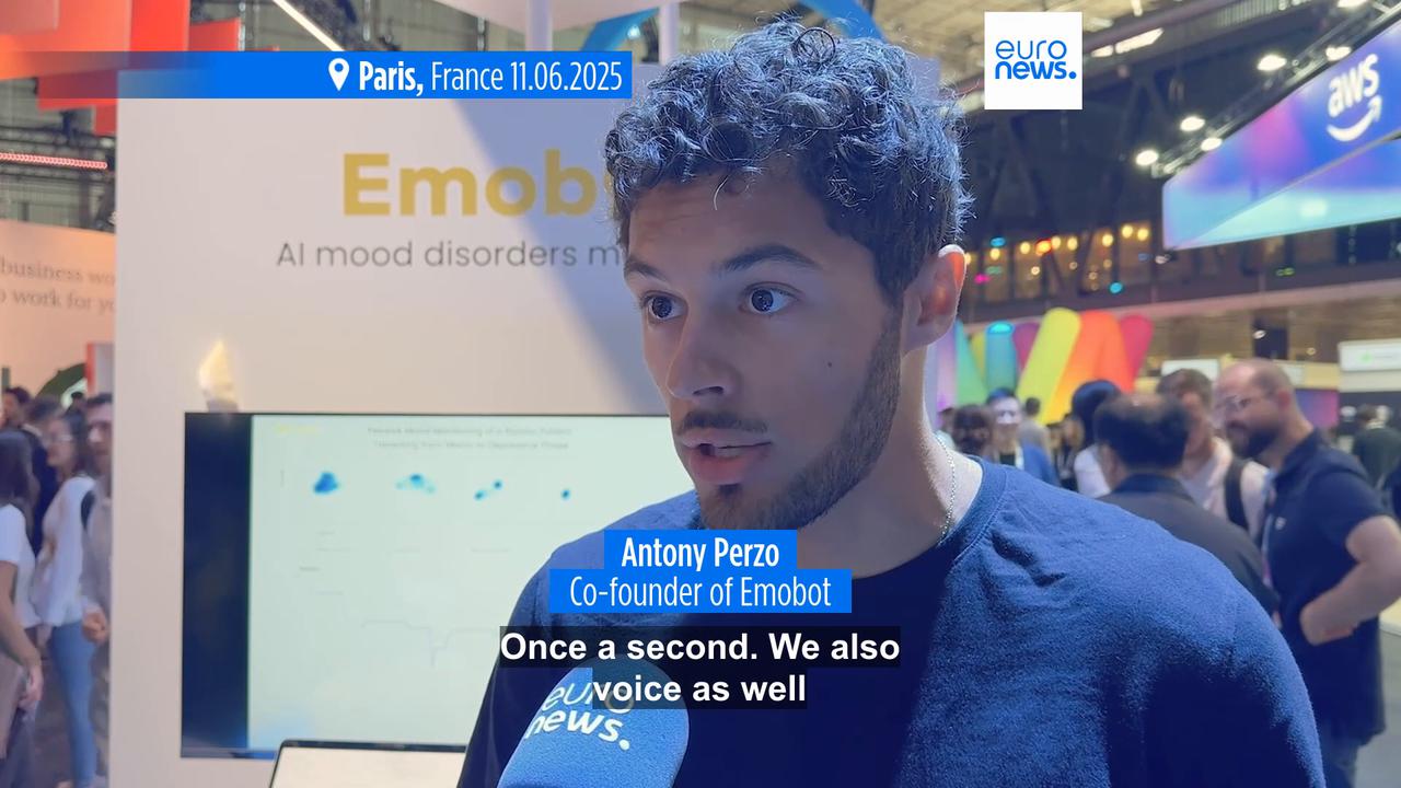 'Video thumbnail for VivaTech: Mental health innovations take centre stage at Europe's largest tech fair'
