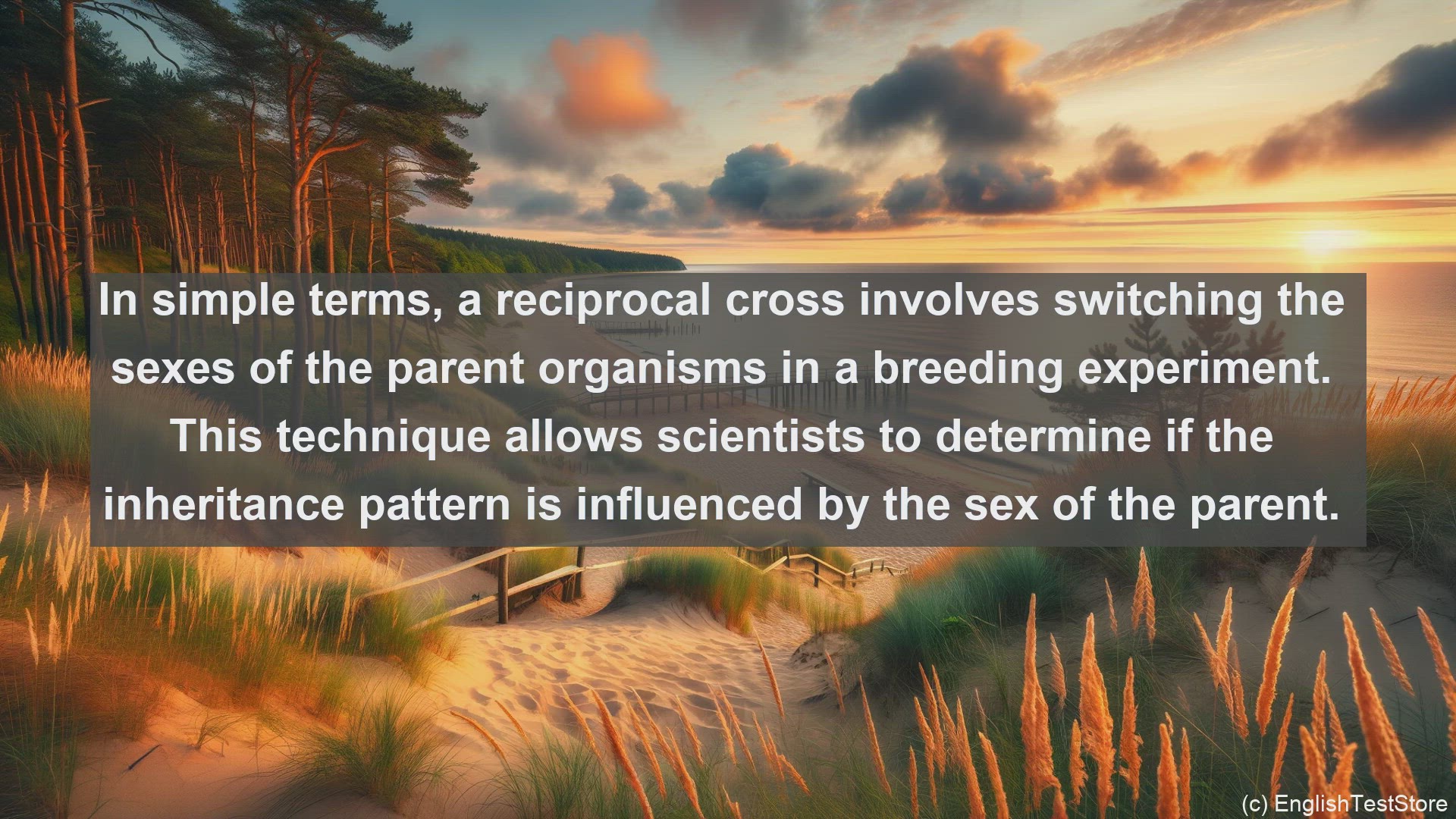 'Video thumbnail for Reciprocal cross in science  definition and examples'