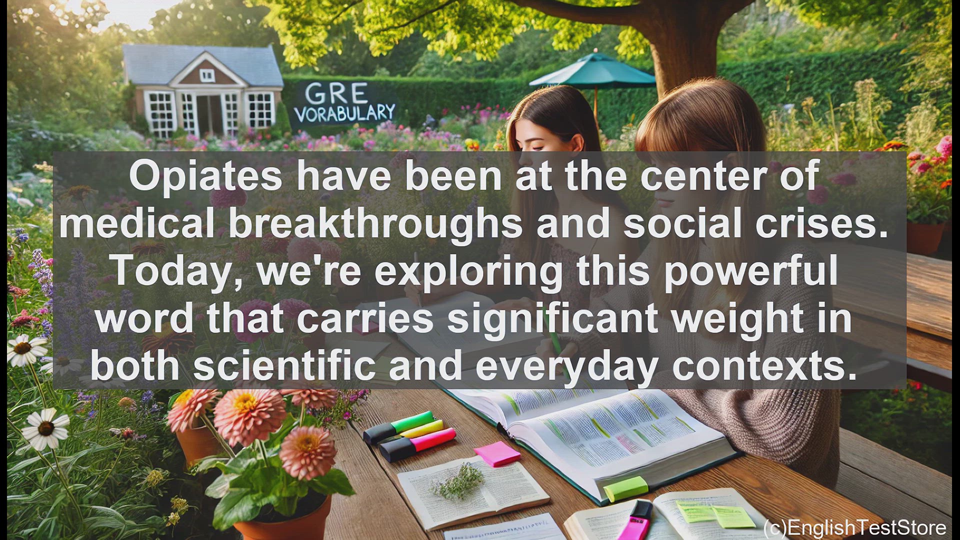 'Video thumbnail for GRE Vocabulary Lesson: The Power of Opiates - Exploring the Complexities'
