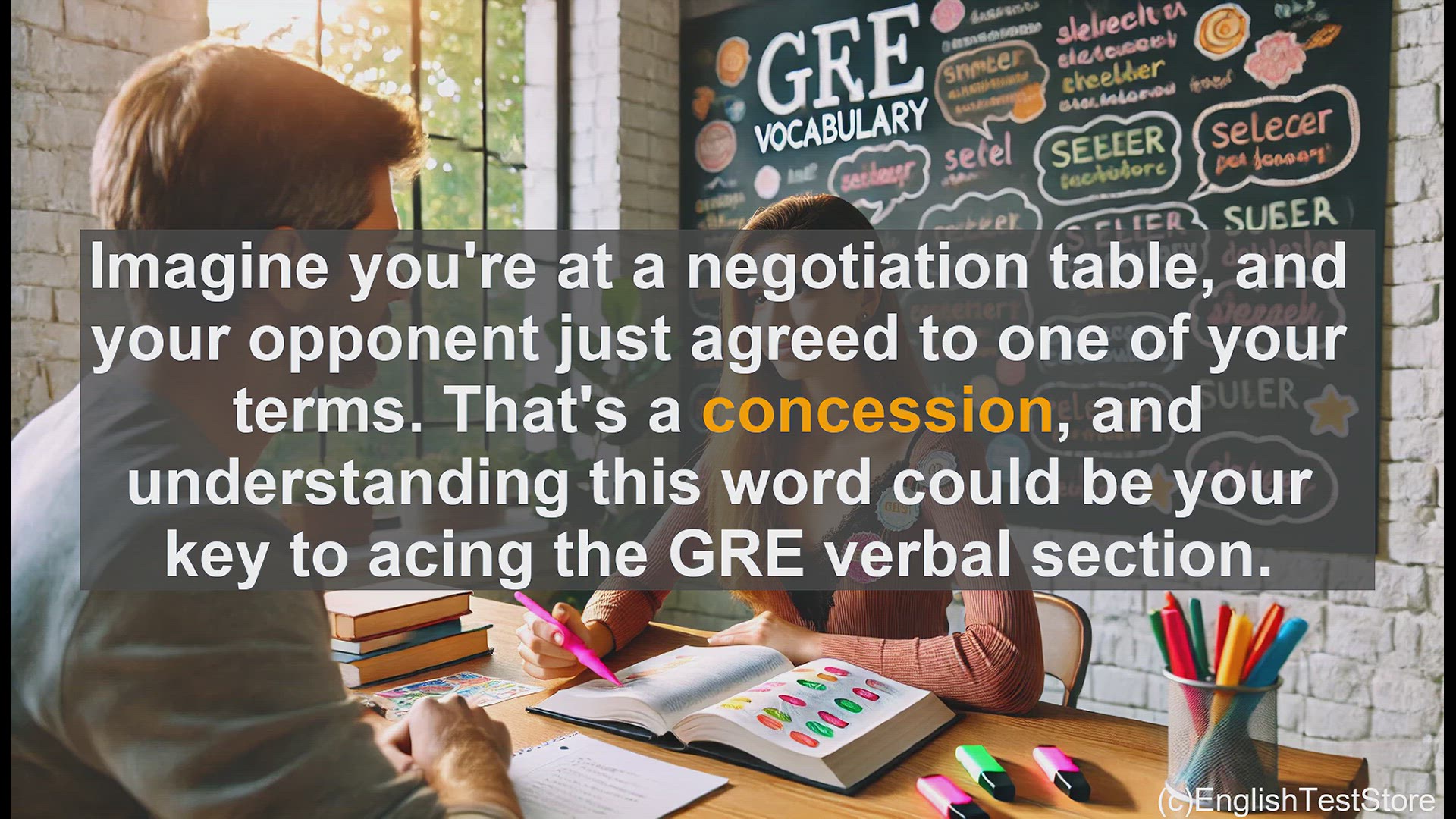 'Video thumbnail for GRE Vocabulary Lesson: Mastering the Art of Concession - Key to Acing GRE Verbal'