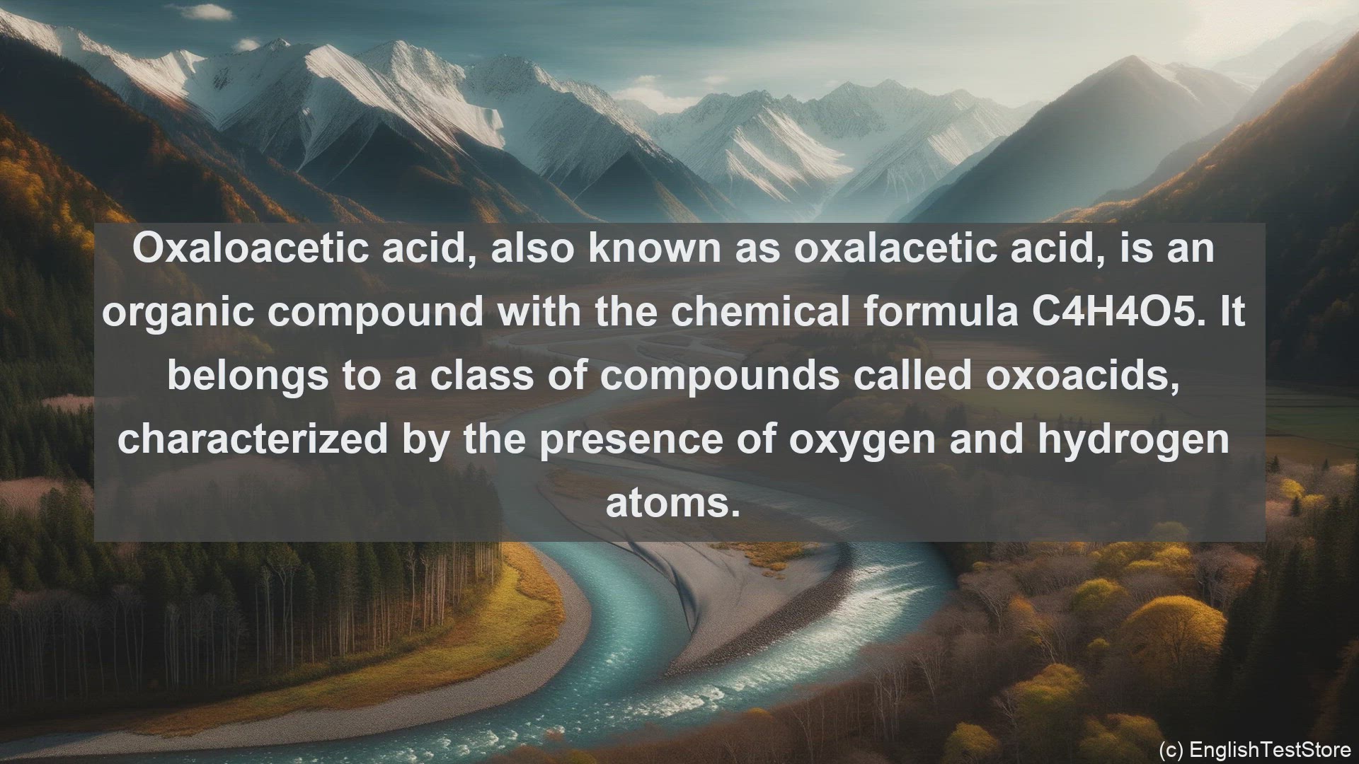 'Video thumbnail for Oxaloacetic acid in science  definition and examples'
