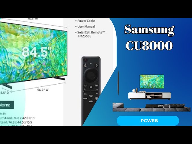 Video thumbnail for Samsung CU8000: Premium 4K- video blog