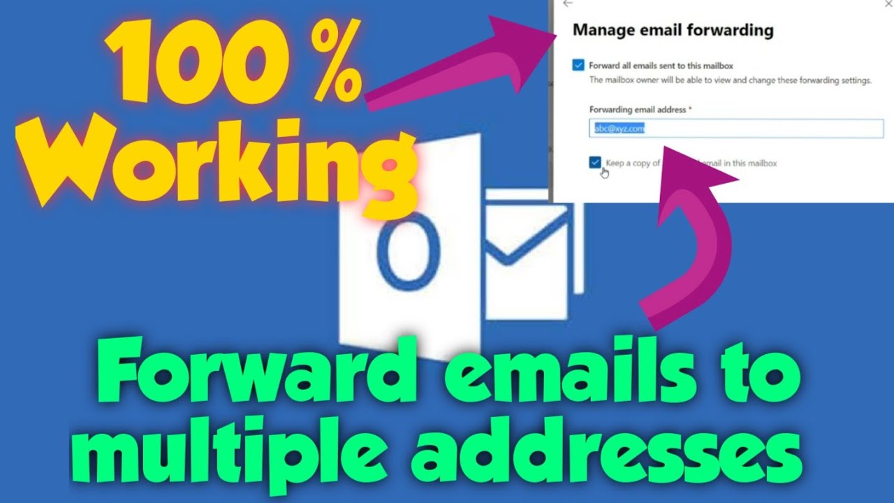 Video thumbnail for How to forward emails from a mailbox to multiple addresses in Office 365