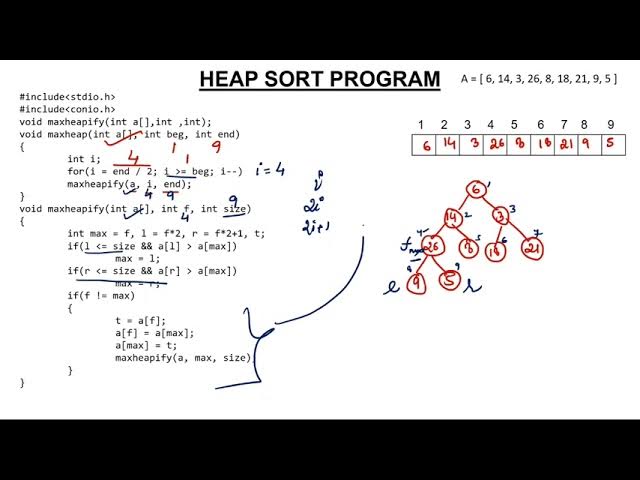 'Video thumbnail for 3 - Heap Sort Program in C'
