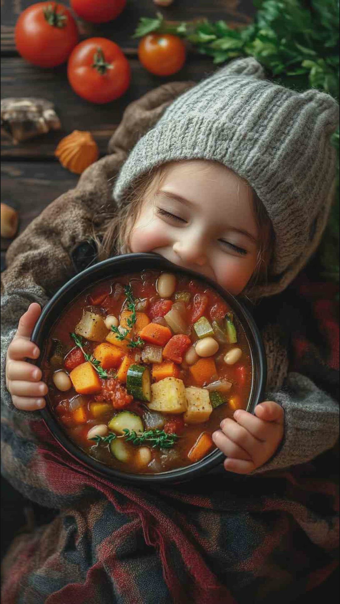 'Video thumbnail for Slow Cooker Vegetable Soup with Italian Seasoning & Tomatoes Recipe'