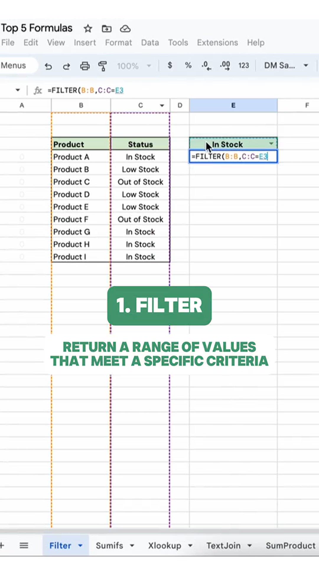 Video thumbnail for 5 Excel Formulas that once mastered, will make your life way easier in #Excel and #GoogleSheets