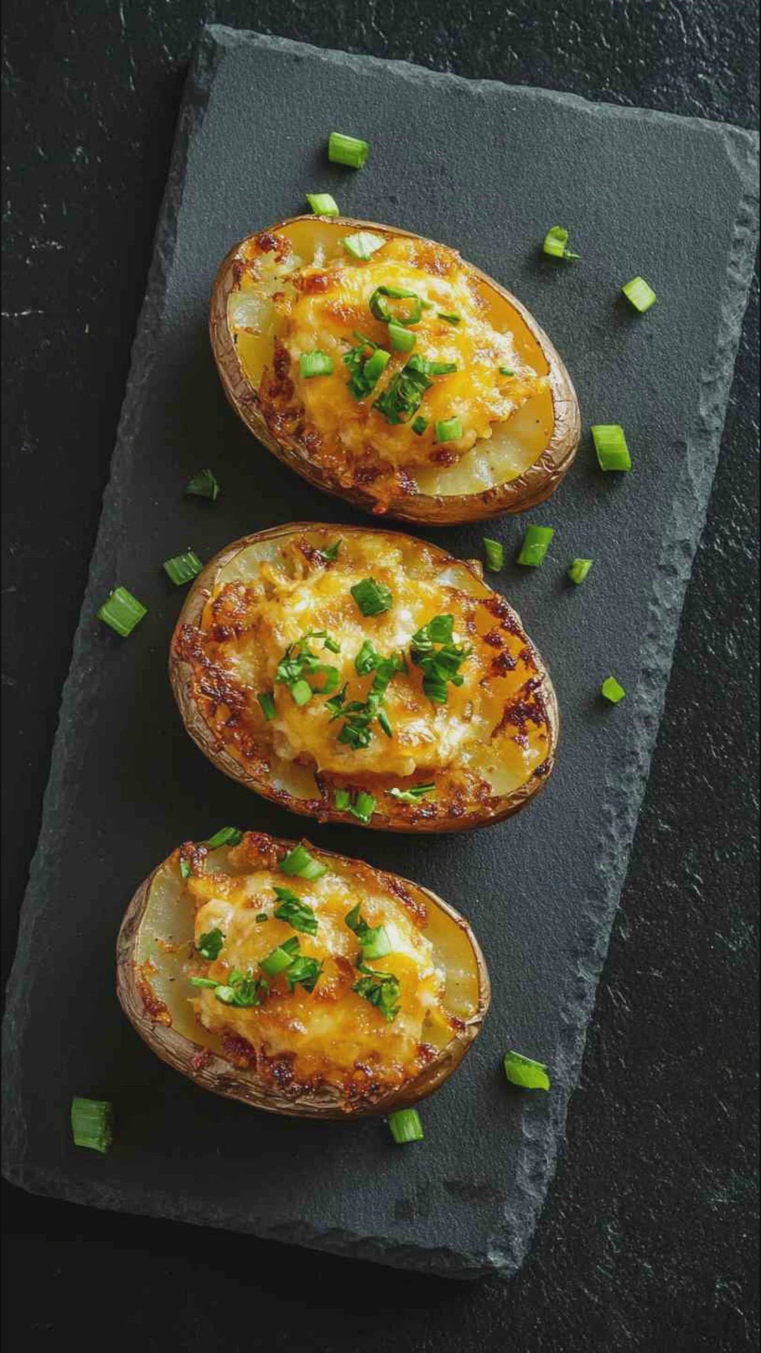'Video thumbnail for Crispy Air Fryer Baked Potatoes Recipe'