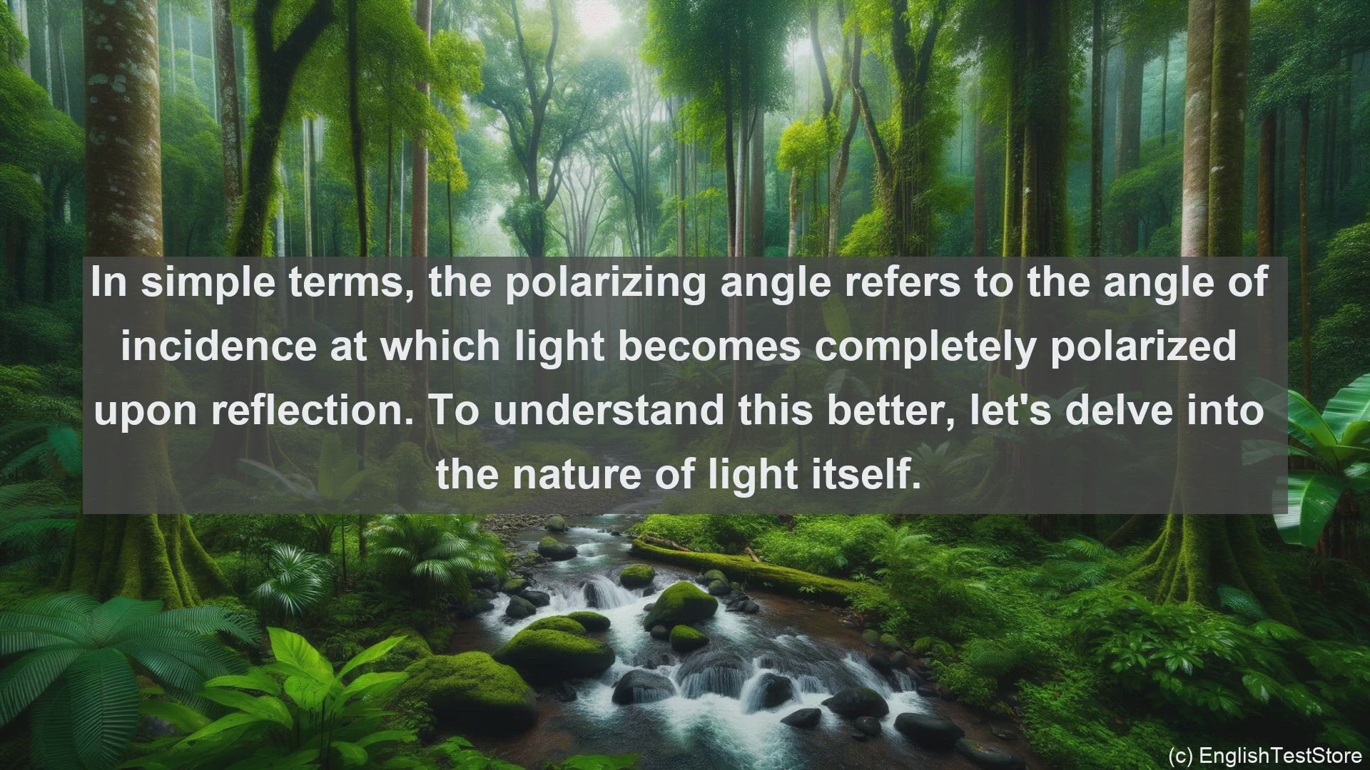 'Video thumbnail for Polarizing angle in science  definition and examples'