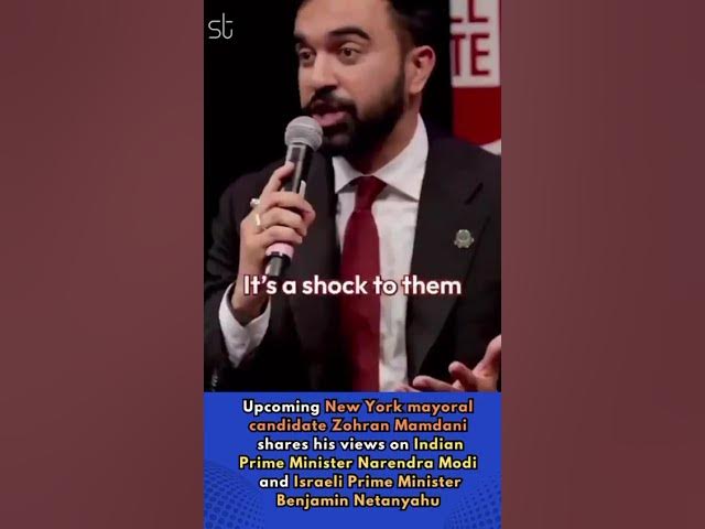 'Video thumbnail for New York Mayoral Candidate Zohran Mamdani Shares Views on Modi and Netanyahu'