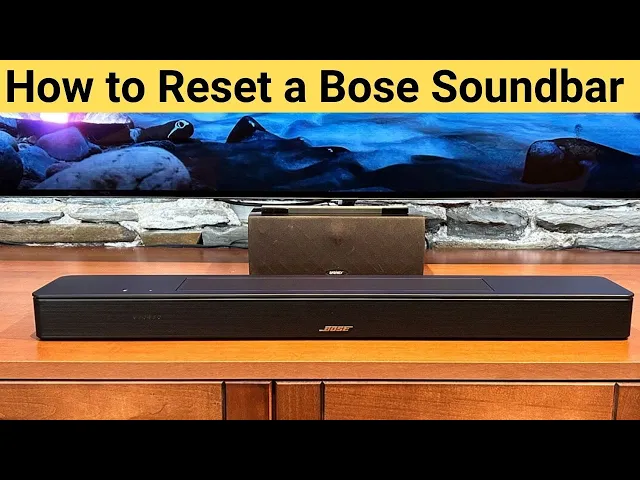 Video thumbnail for Reset Your Bose Soundbar (700, 500, 900 & 300) in 2 Minutes – Easy Fix