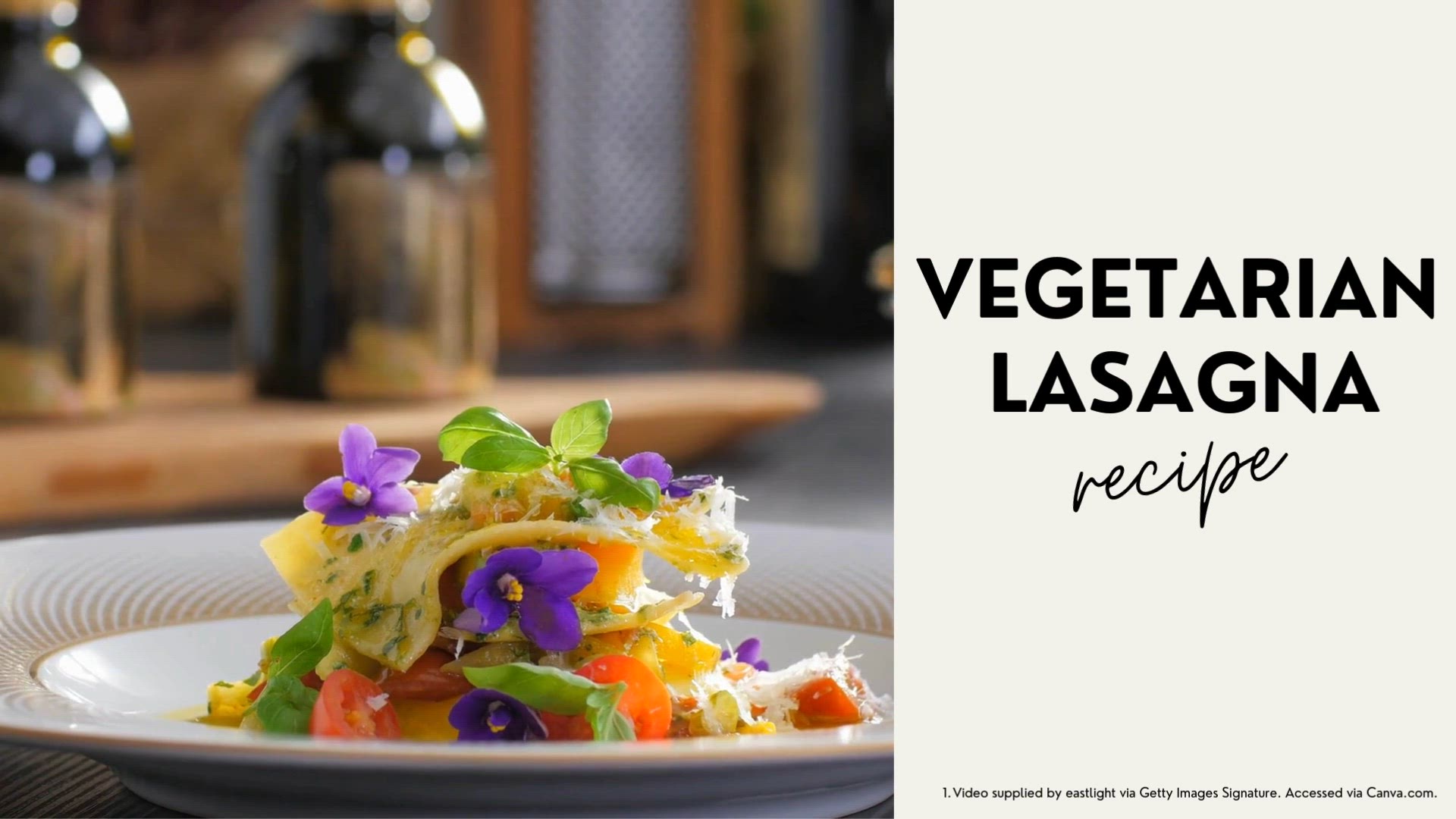 'Video thumbnail for Vegetarian Lasagna'