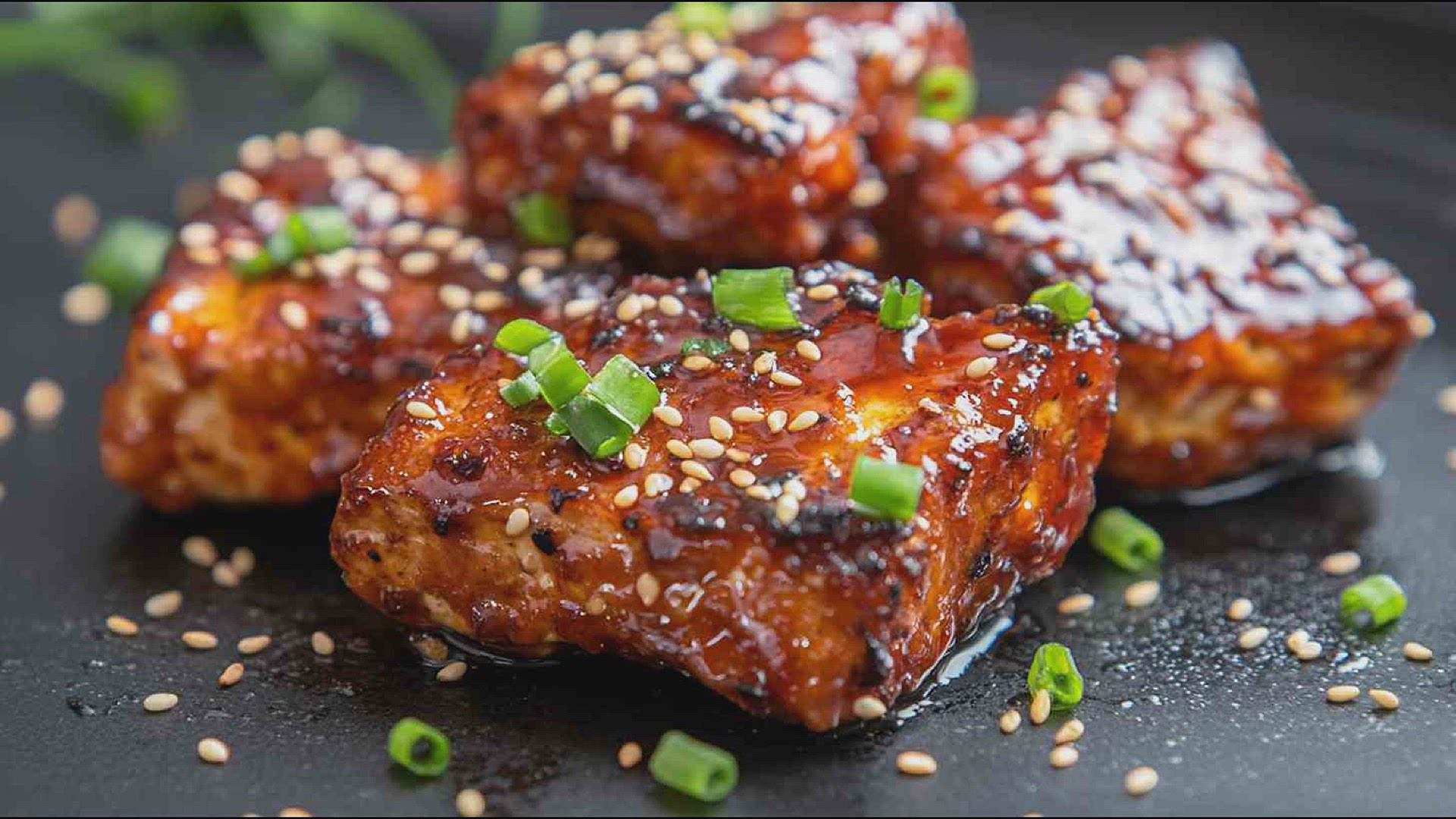 'Video thumbnail for Teriyaki Glazed Air Fryer Tofu Recipe'
