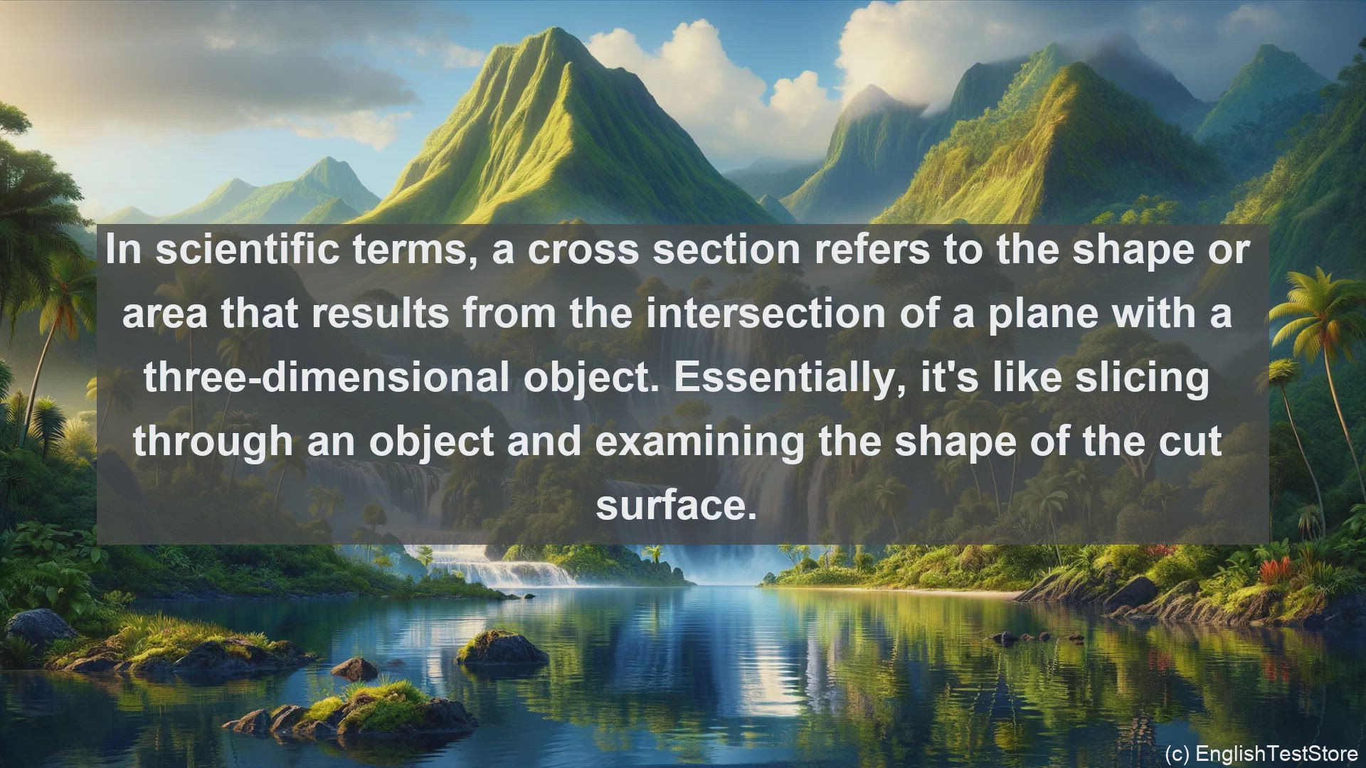 'Video thumbnail for Cross section in science  definition and examples'