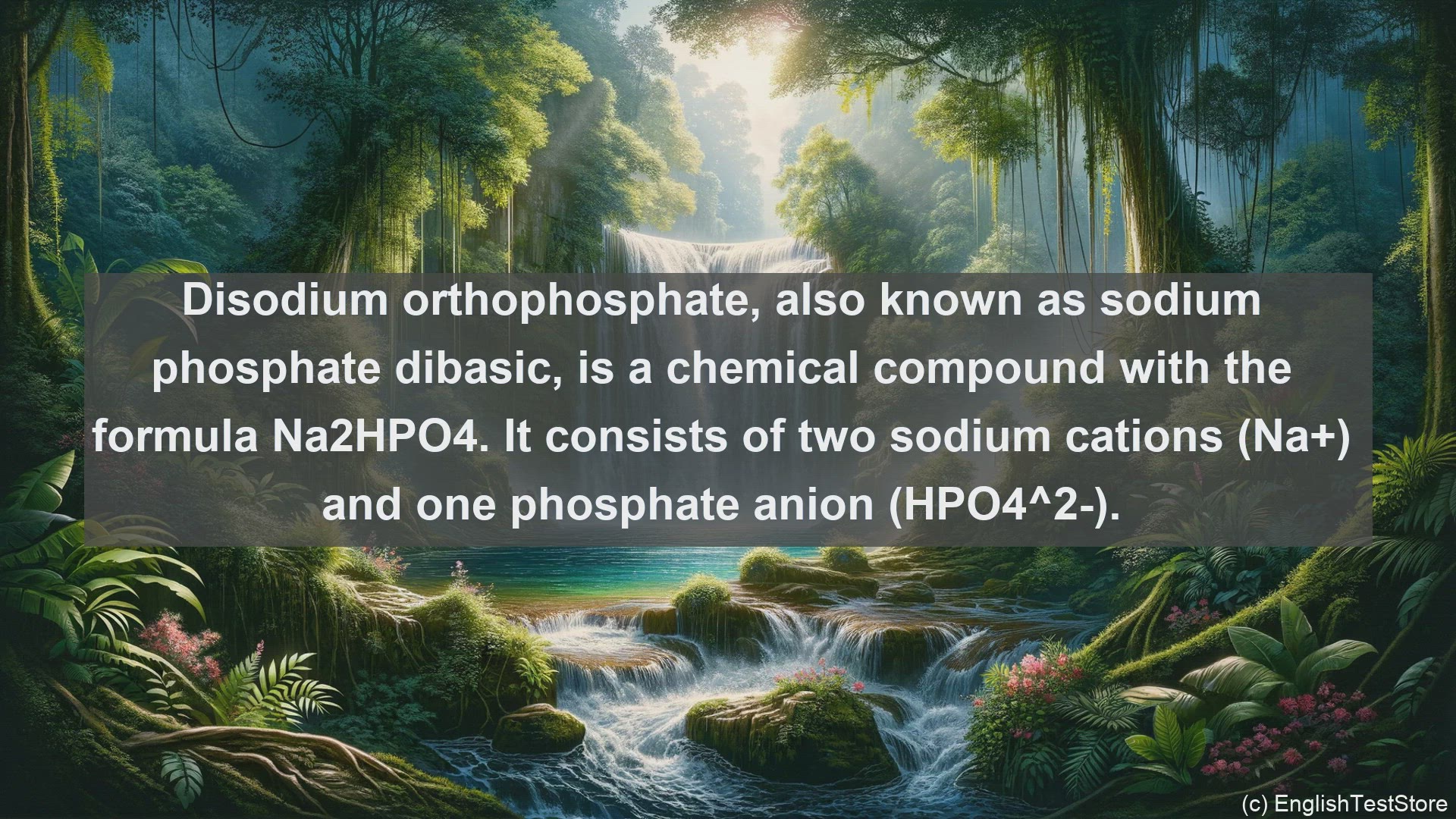 'Video thumbnail for Disodium orthophosphate in science  definition and examples'