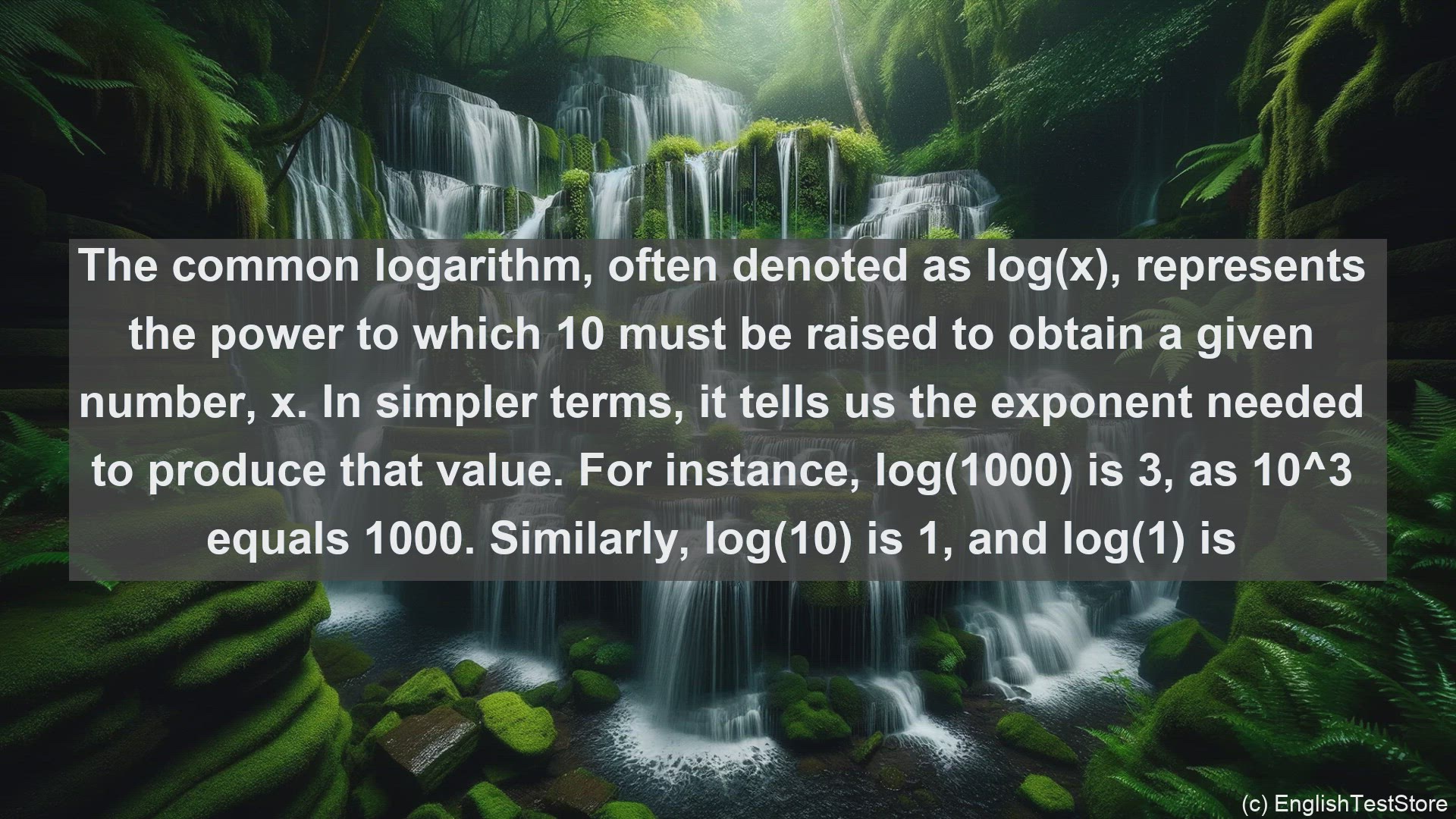 'Video thumbnail for Common logarithm in science  definition and examples'