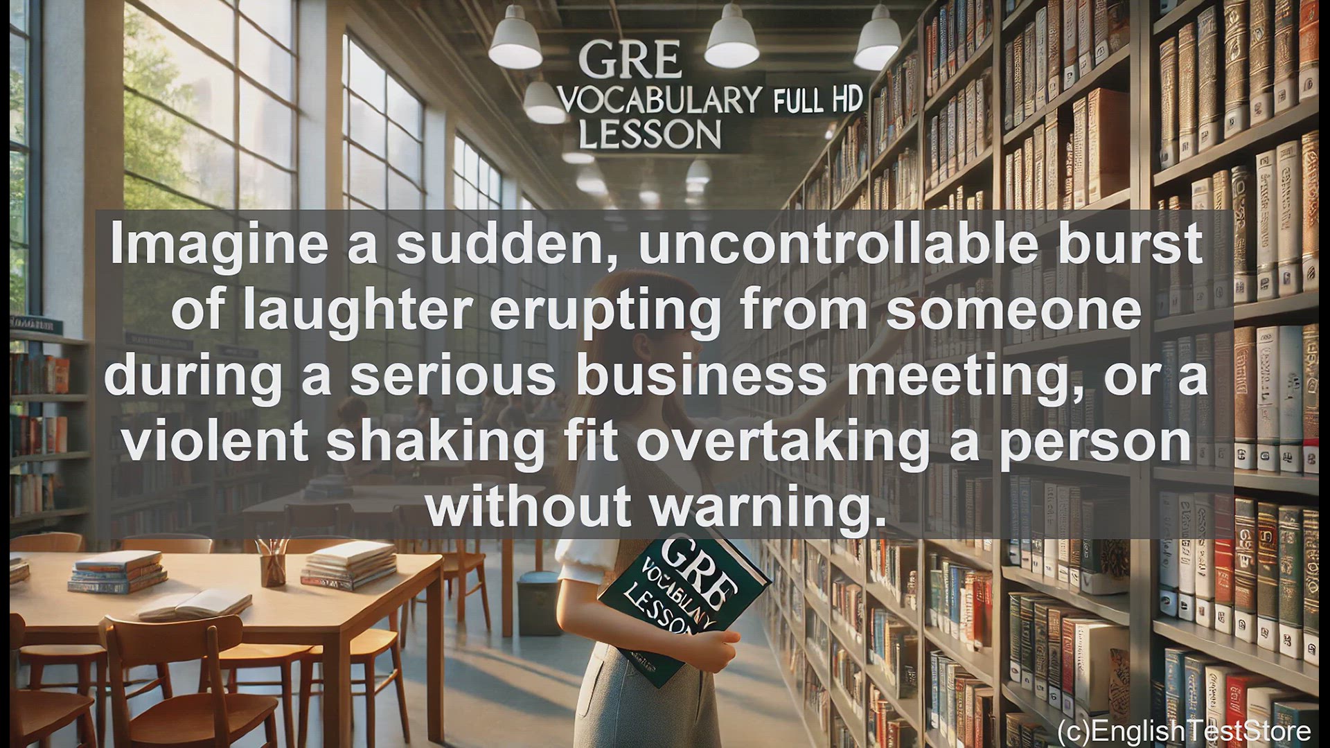 'Video thumbnail for GRE Vocabulary Lesson: Paroxysm - Sudden and Uncontrollable Outbursts'