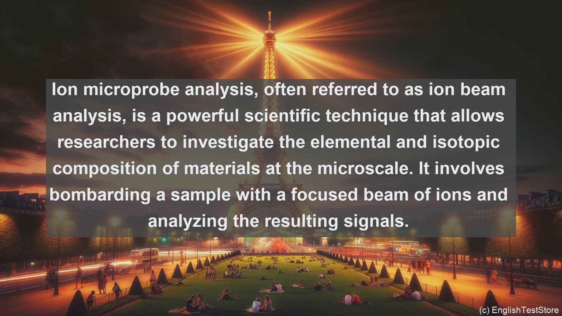 'Video thumbnail for Ion microprobe analysis in science  definition and examples'