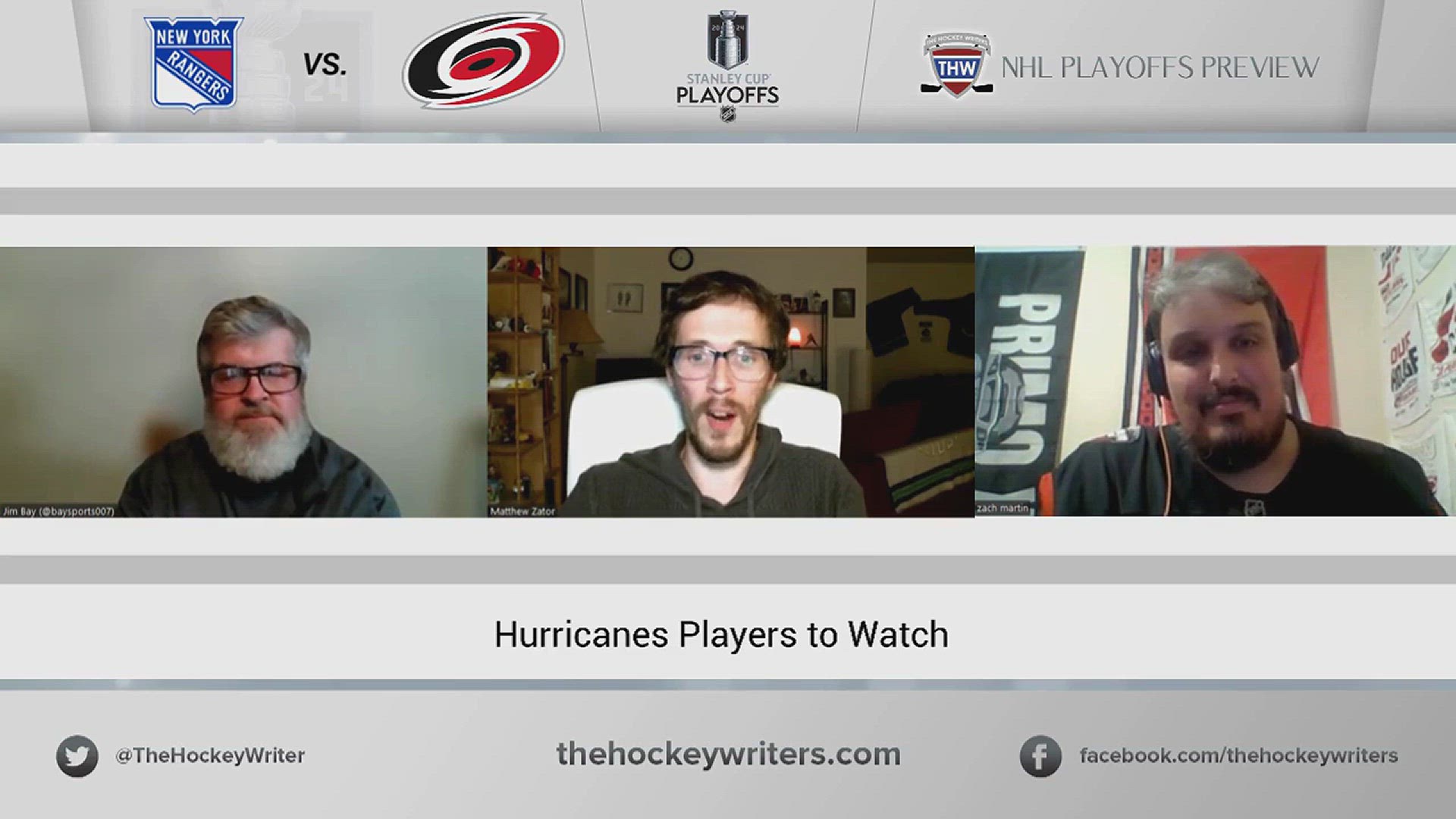'Video thumbnail for Rangers vs. Hurricanes 2024 NHL Playoff Preview - Hurricanes Players to Watch'