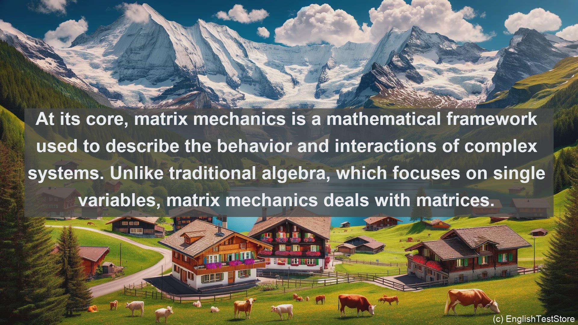 'Video thumbnail for Matrix mechanics in science  definition and examples'
