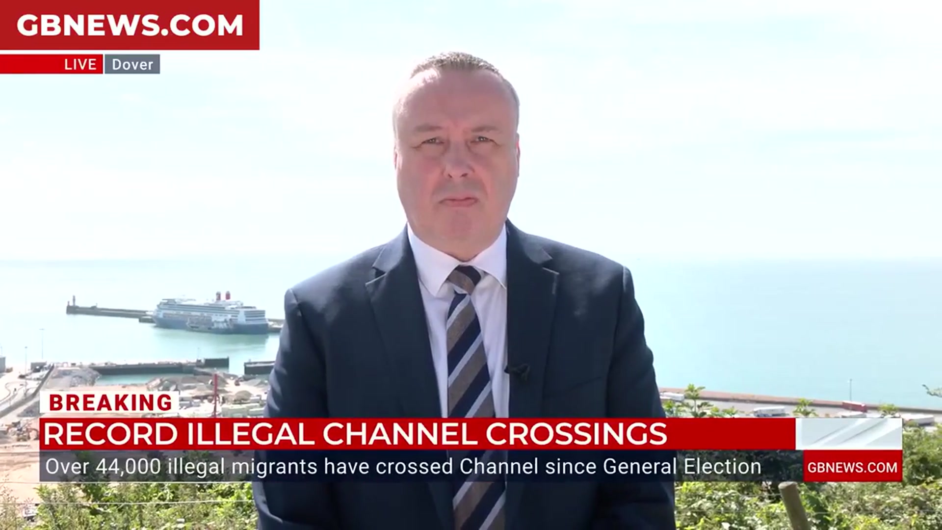 'Video thumbnail for WATCH: Mark White reports from Dover as hundreds more migrants cross the Channel'