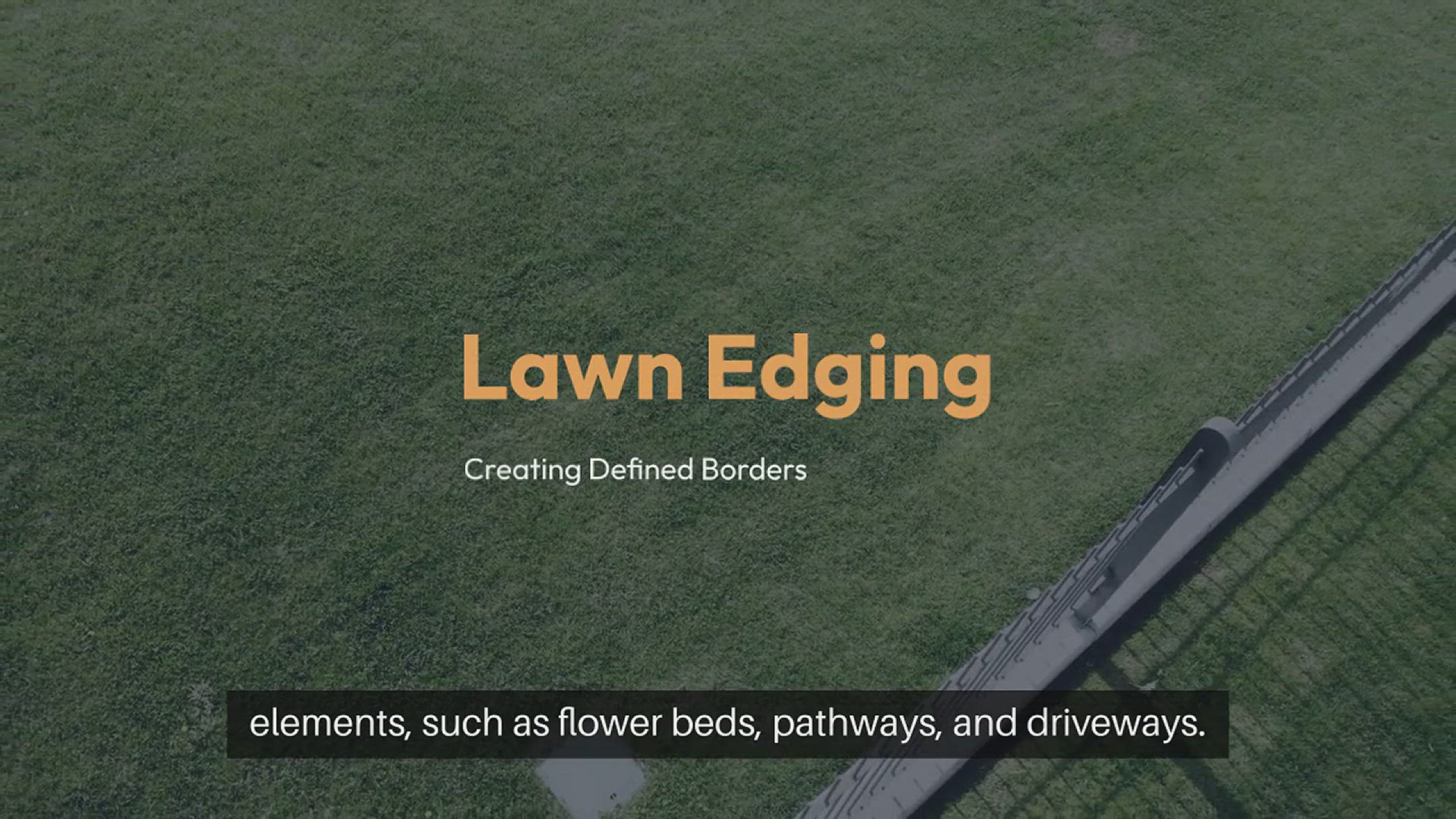 'Video thumbnail for Lawn Edging for a Clean Look'