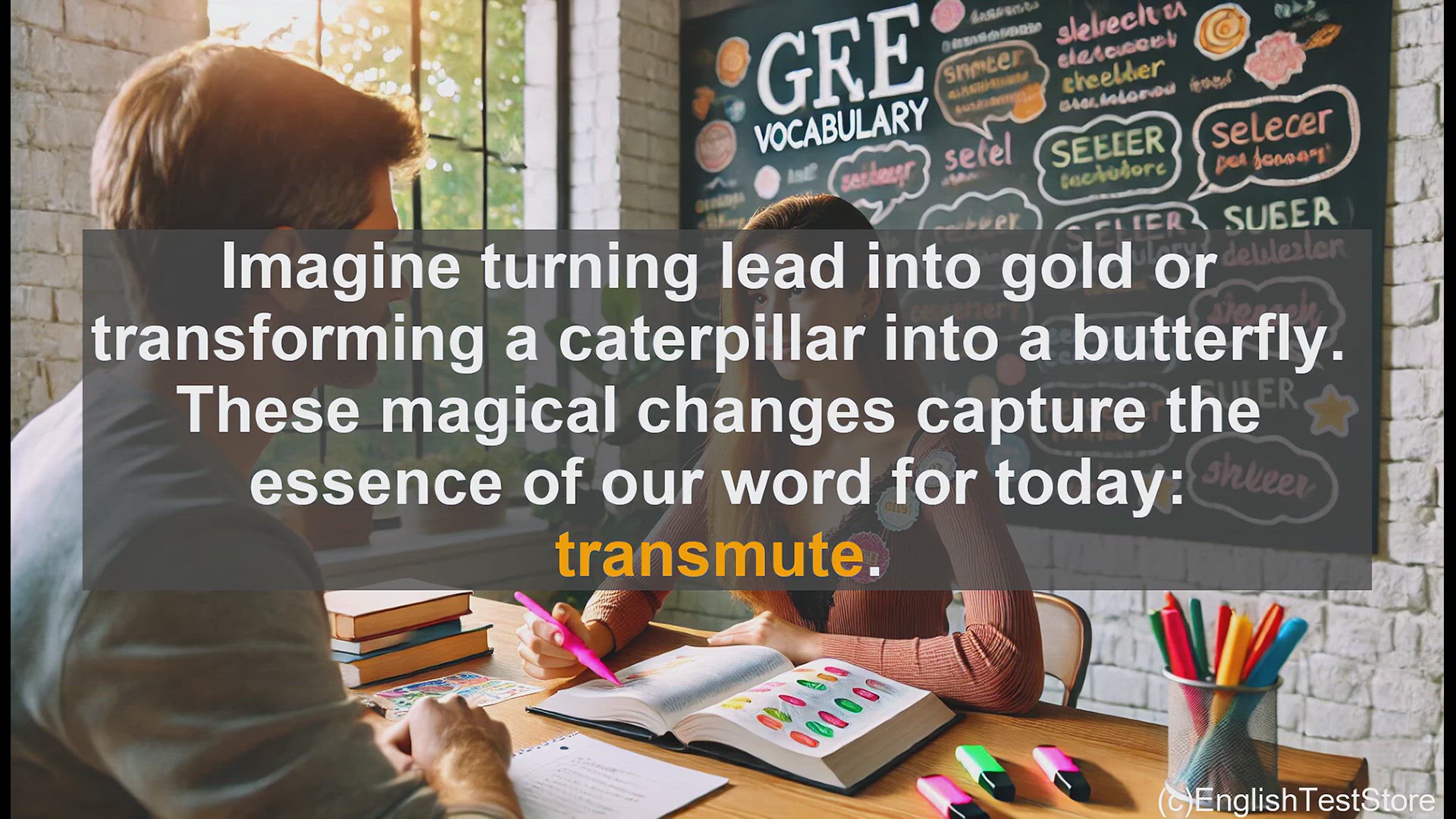 'Video thumbnail for GRE Vocabulary Lesson: Transmute - The Power of Profound Transformation'