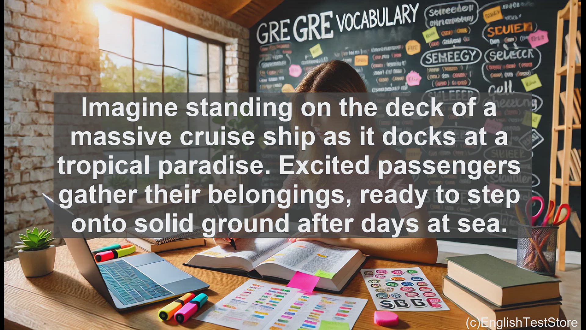 'Video thumbnail for GRE Vocabulary Lesson: Disembarking - Leaving the Ship Behind'