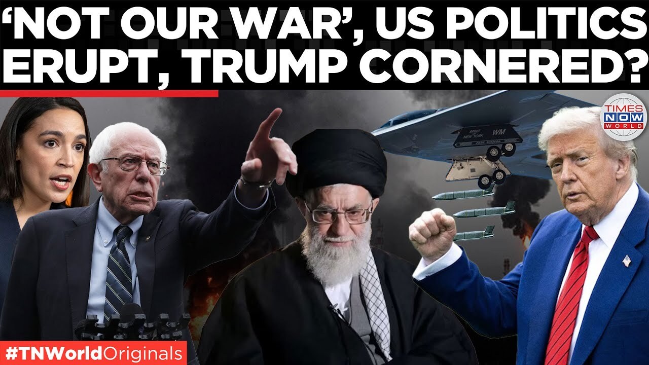 'Video thumbnail for U.S. Politics Blowsback: Trump’s Iran Blitz-Allies Cheer, Critics Cry Foul| Times Now World'
