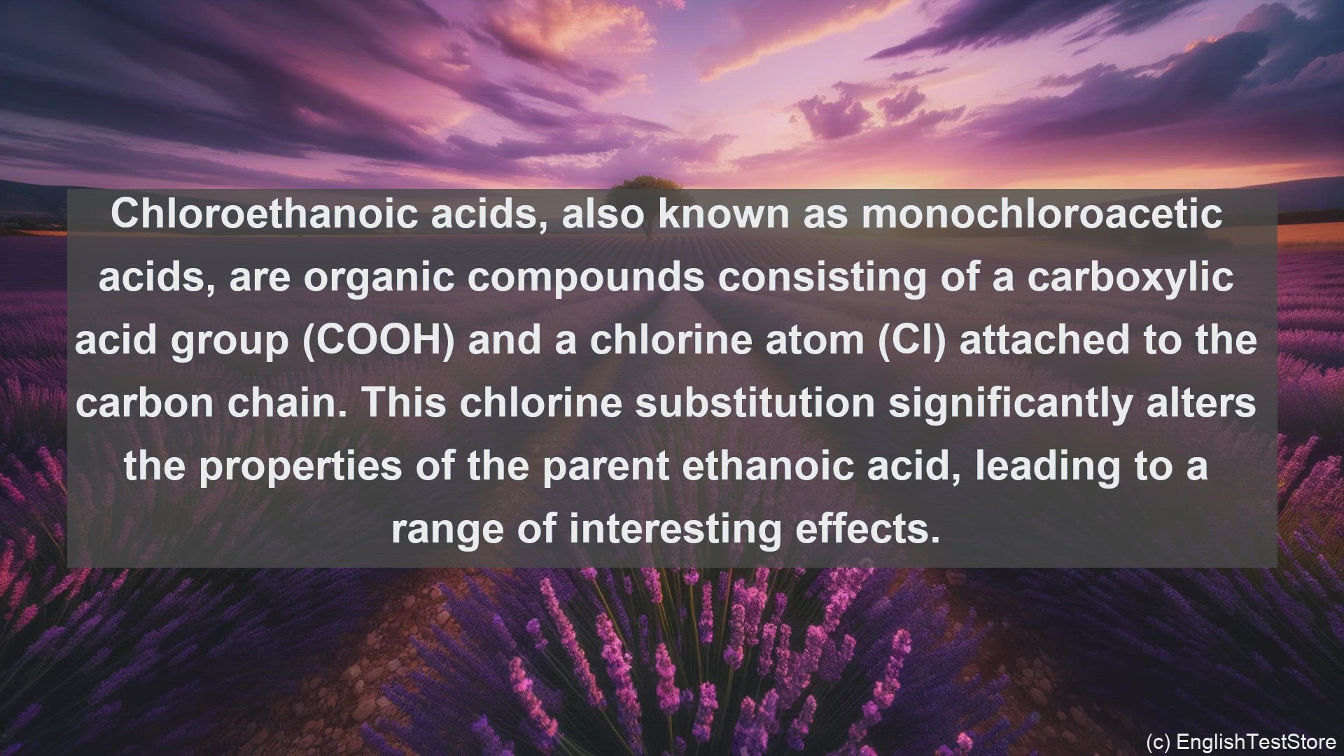 'Video thumbnail for Chloroethanoic acids in science  definition and examples'