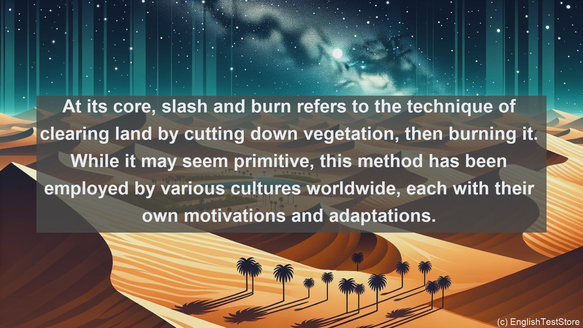 'Video thumbnail for Slash and burn in science  definition and examples'