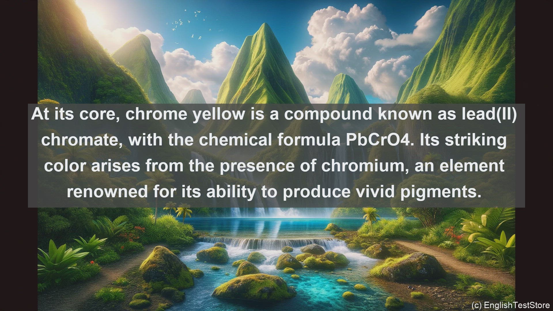 'Video thumbnail for Chrome yellow in science  definition and examples'