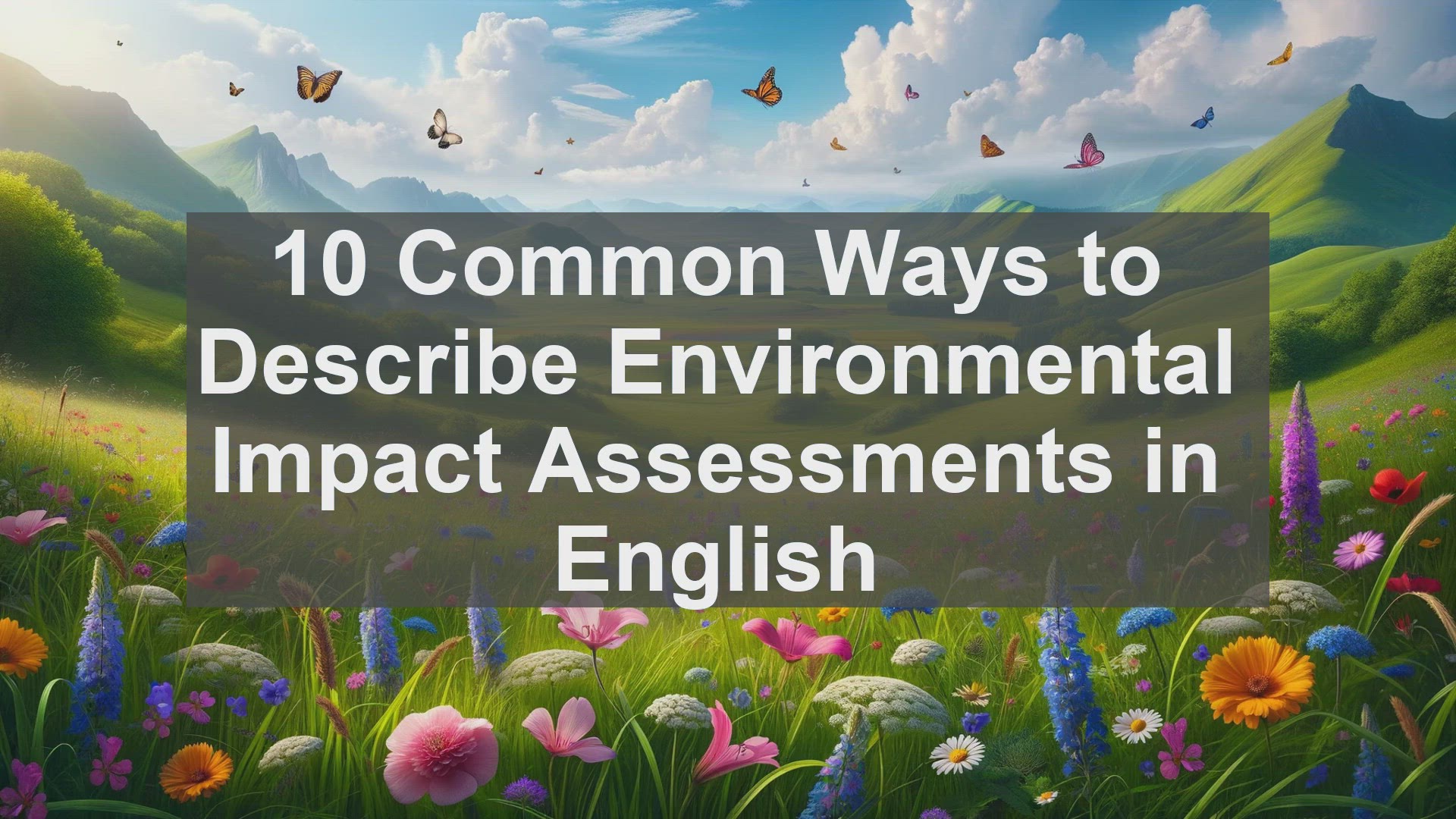 'Video thumbnail for 10 Common Ways to Describe Environmental Impact Assessments in English '