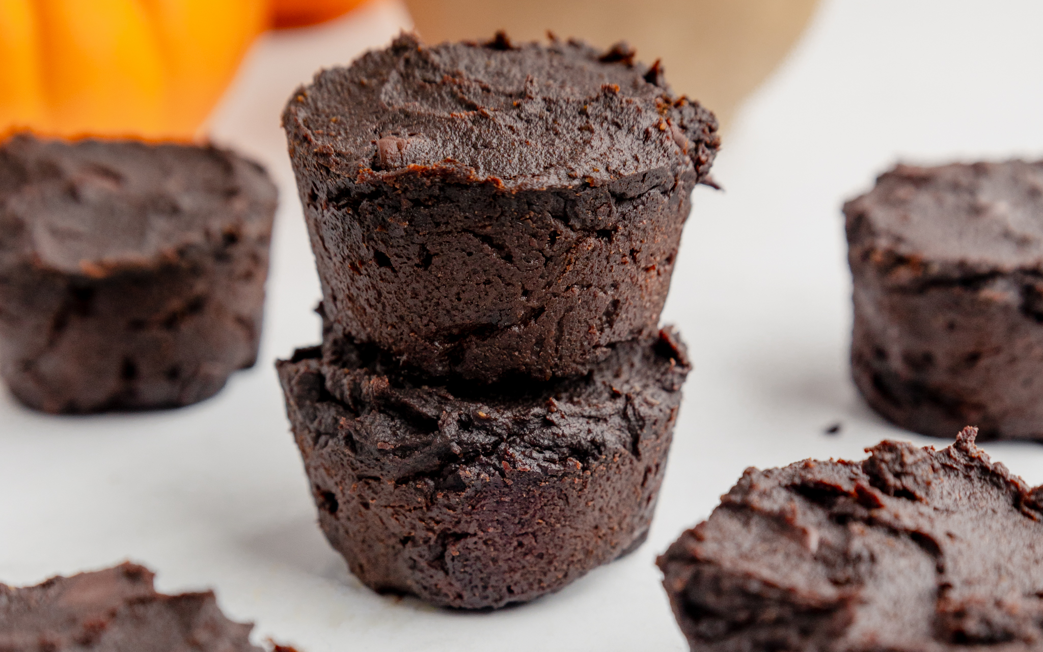 'Video thumbnail for Healthy Pumpkin Brownie Bites'