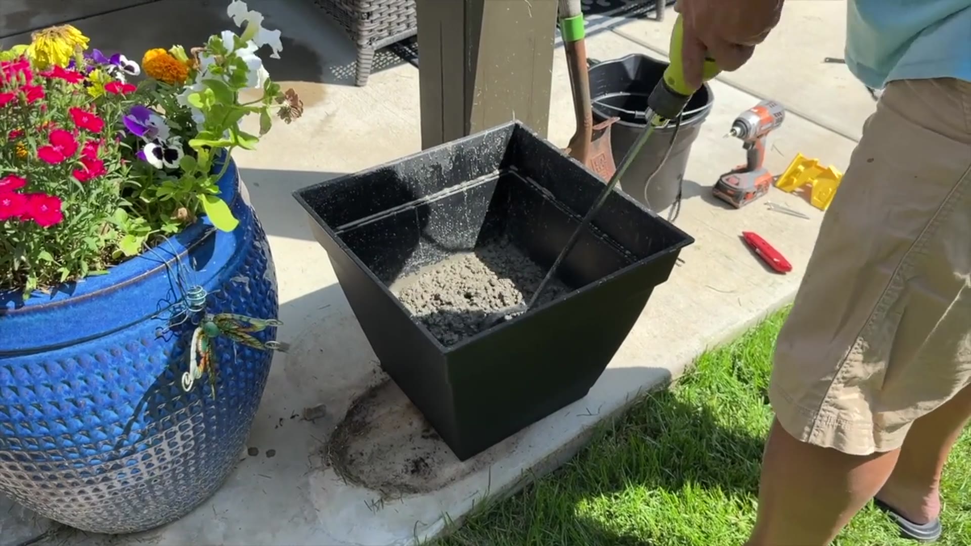 'Video thumbnail for Stick a piece of long wood into a planter for this BRILLIANT porch idea!'