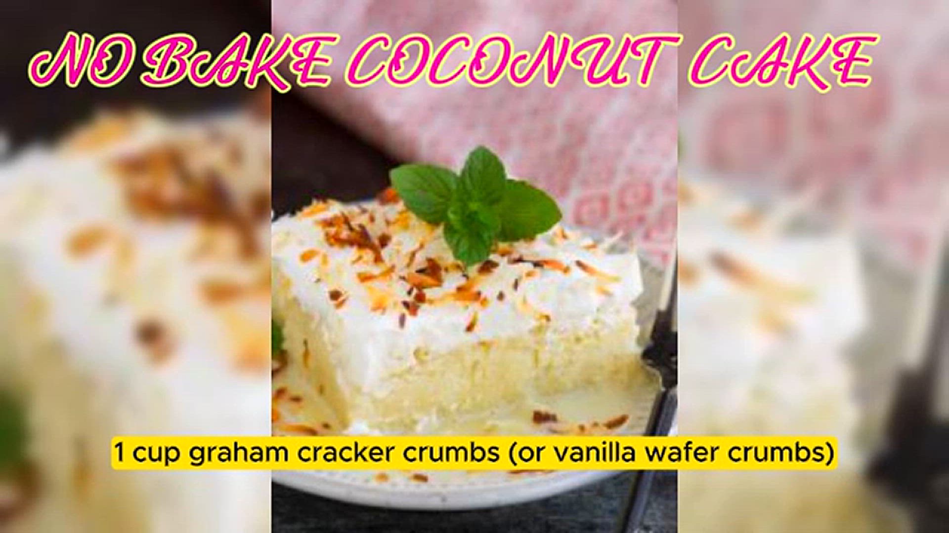 'Video thumbnail for No-Bake Coconut Cloud Cake'