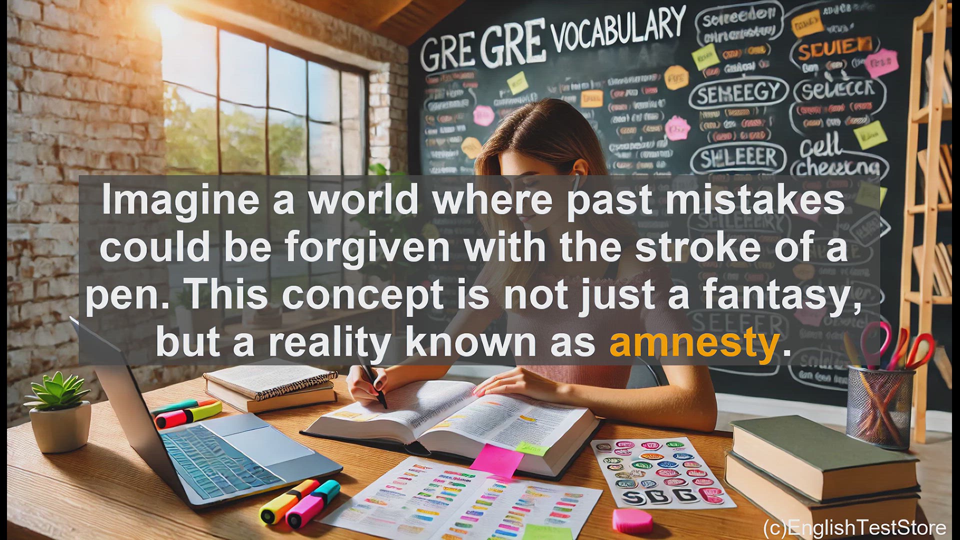 'Video thumbnail for GRE Vocabulary Lesson: Exploring the Power of Amnesty - A Key GRE Vocabulary Word'