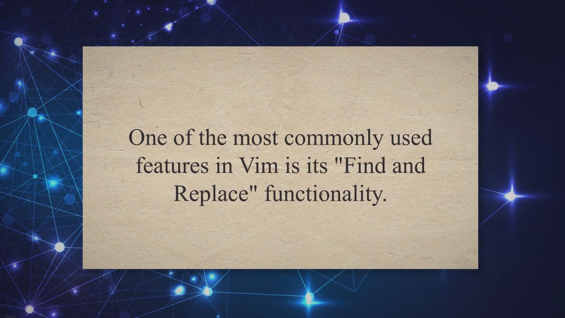 'Video thumbnail for Find and Replace in Vim/Vi'